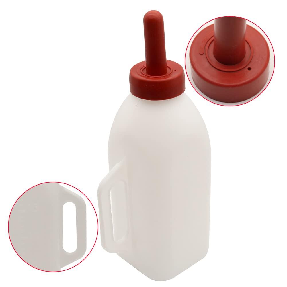 Calf Bottle with a Replacement Nipple 2.11 Quart Milk Feeder Nursing Feeding Bottle 5