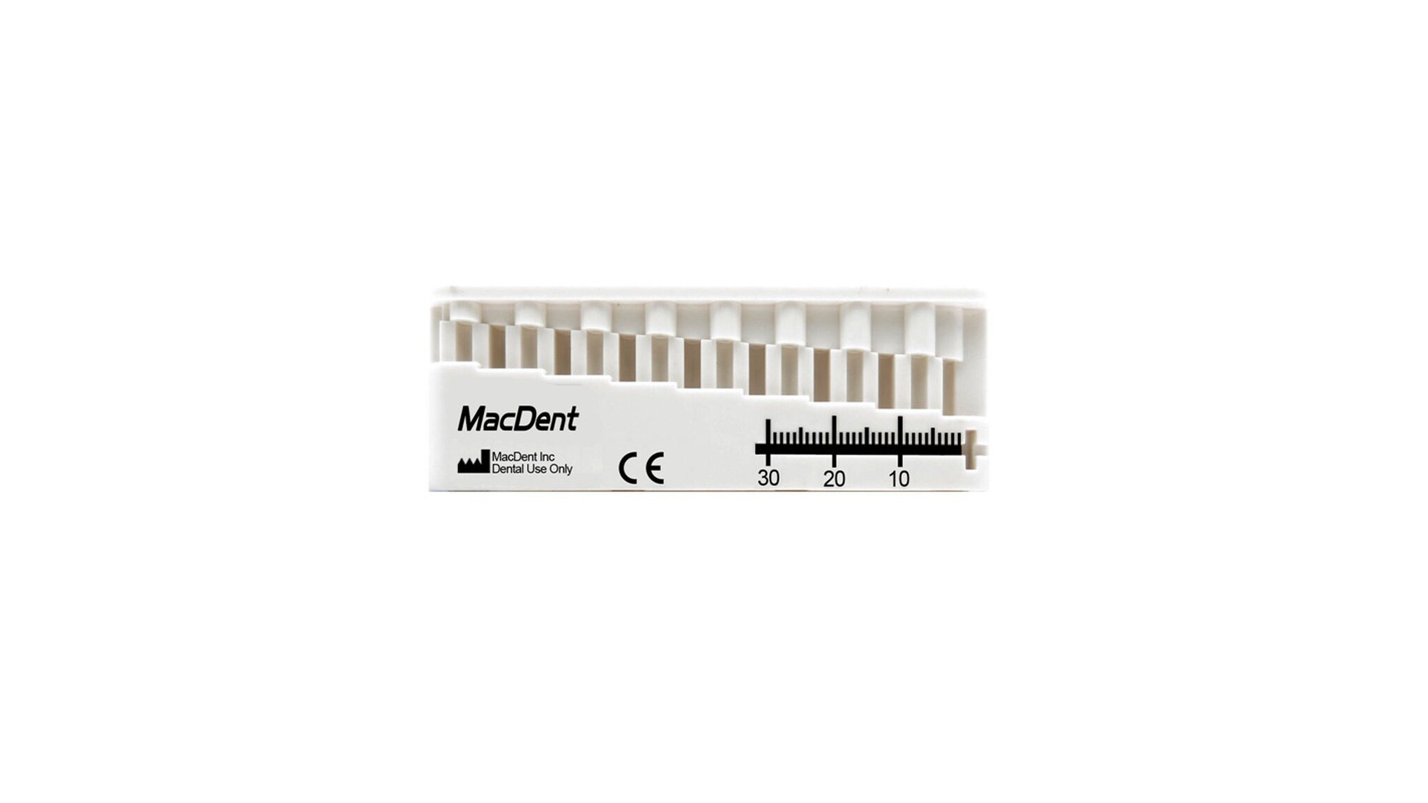 MacDent Dental MINI-ENDO-BLOC Root Canal Measuring Ruler