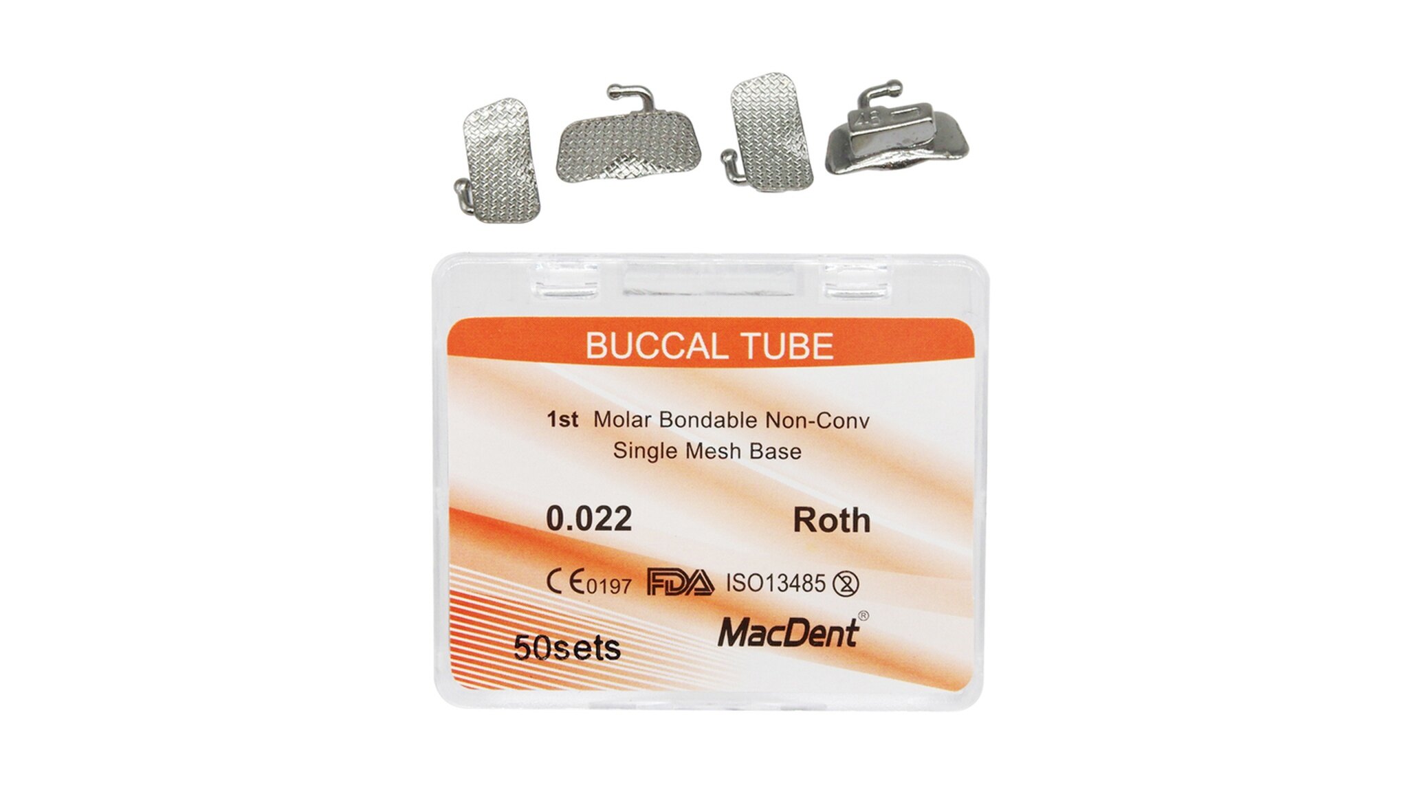 MacDent Dental Orthodontic Buccal Tubes Split Weld Integral Weld
