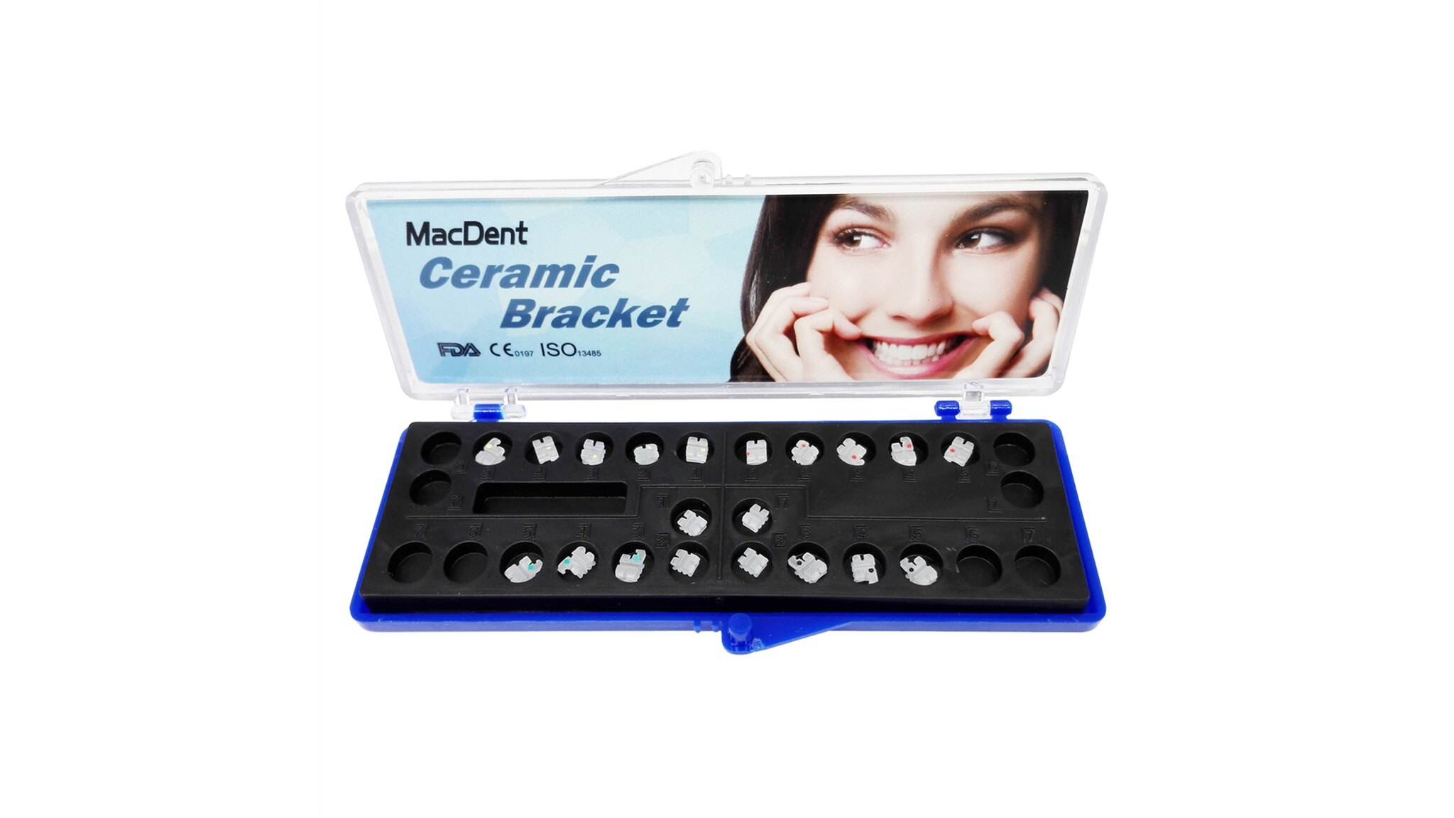 MacDent Dental Ceramic Brackets Orthodontic Clear Braces