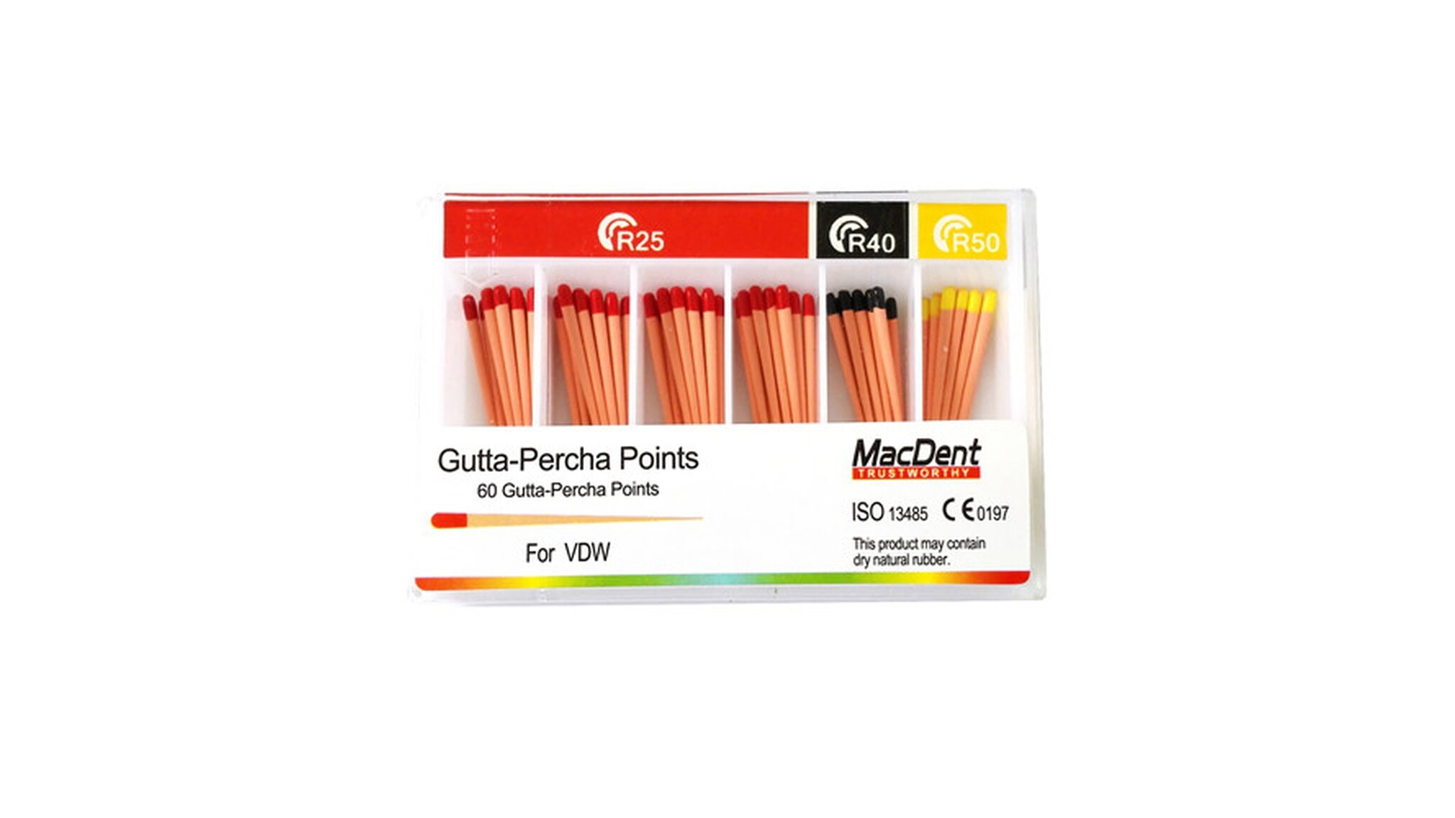 MacDent Dental Gutta Percha Points for VDW