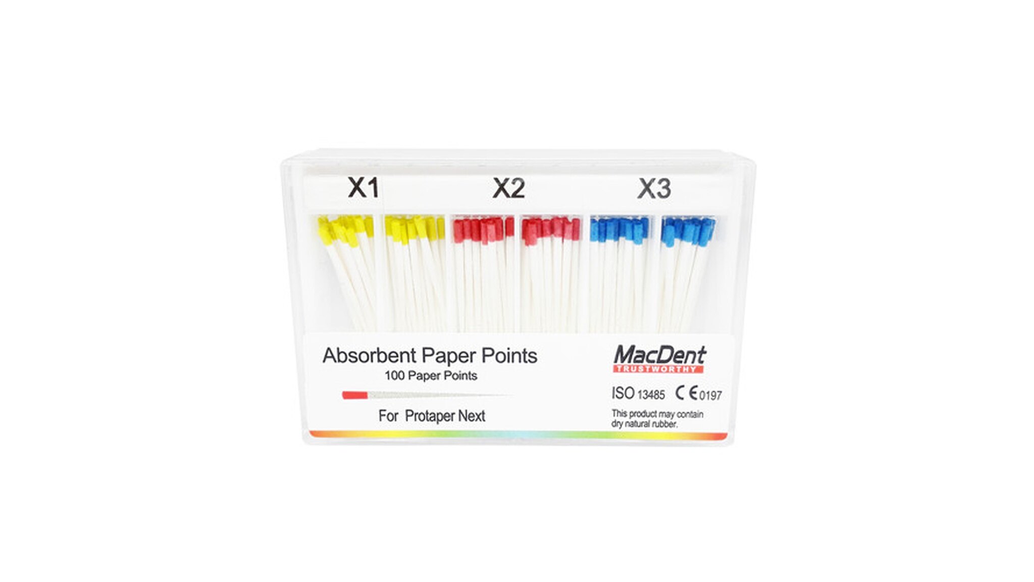 MacDent Dental Absorbent Paper Points For Protaper Next X1 X2 X3