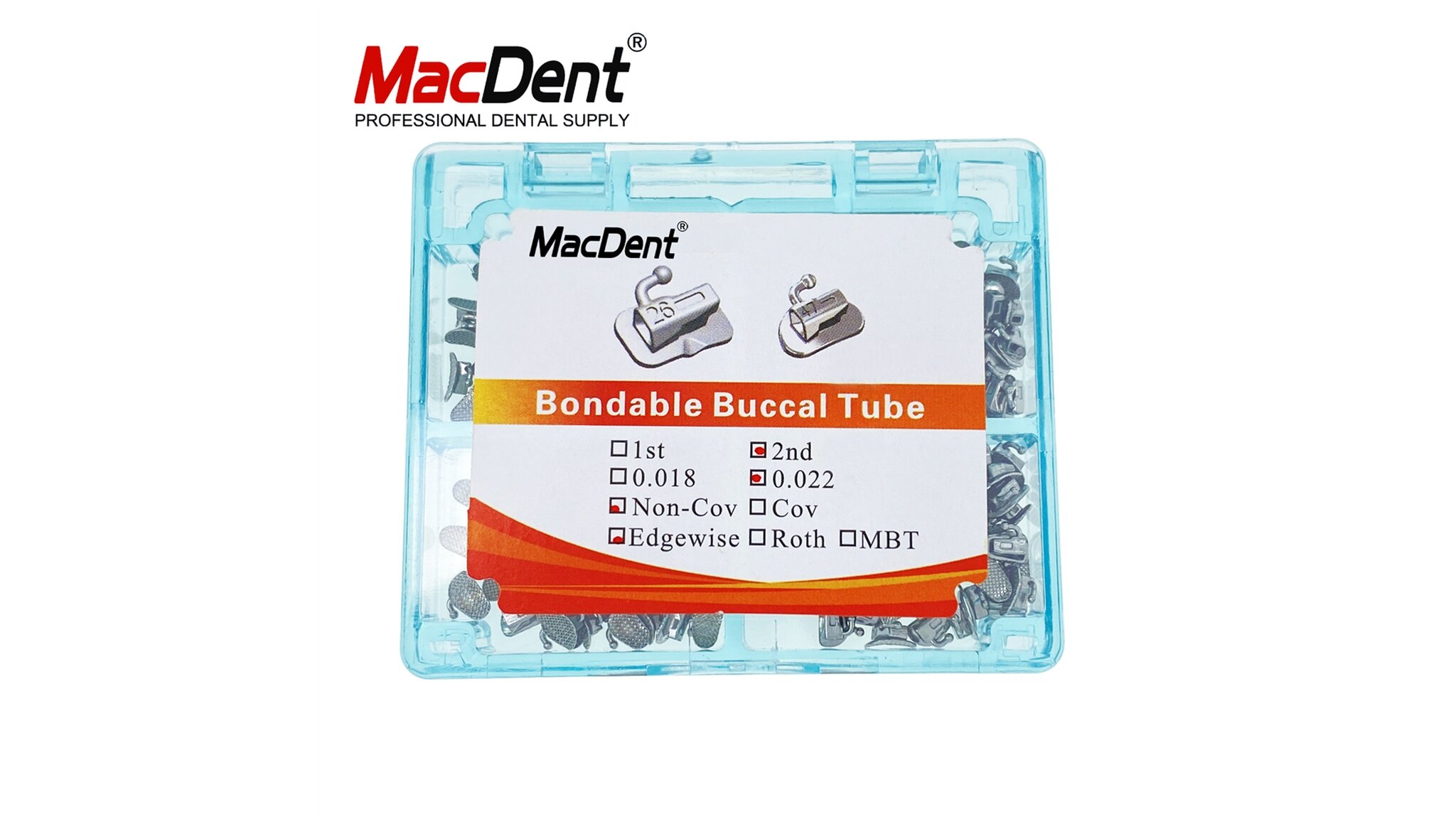 MacDent Dental Orthodontic Buccal Tubes Mesh base split weld