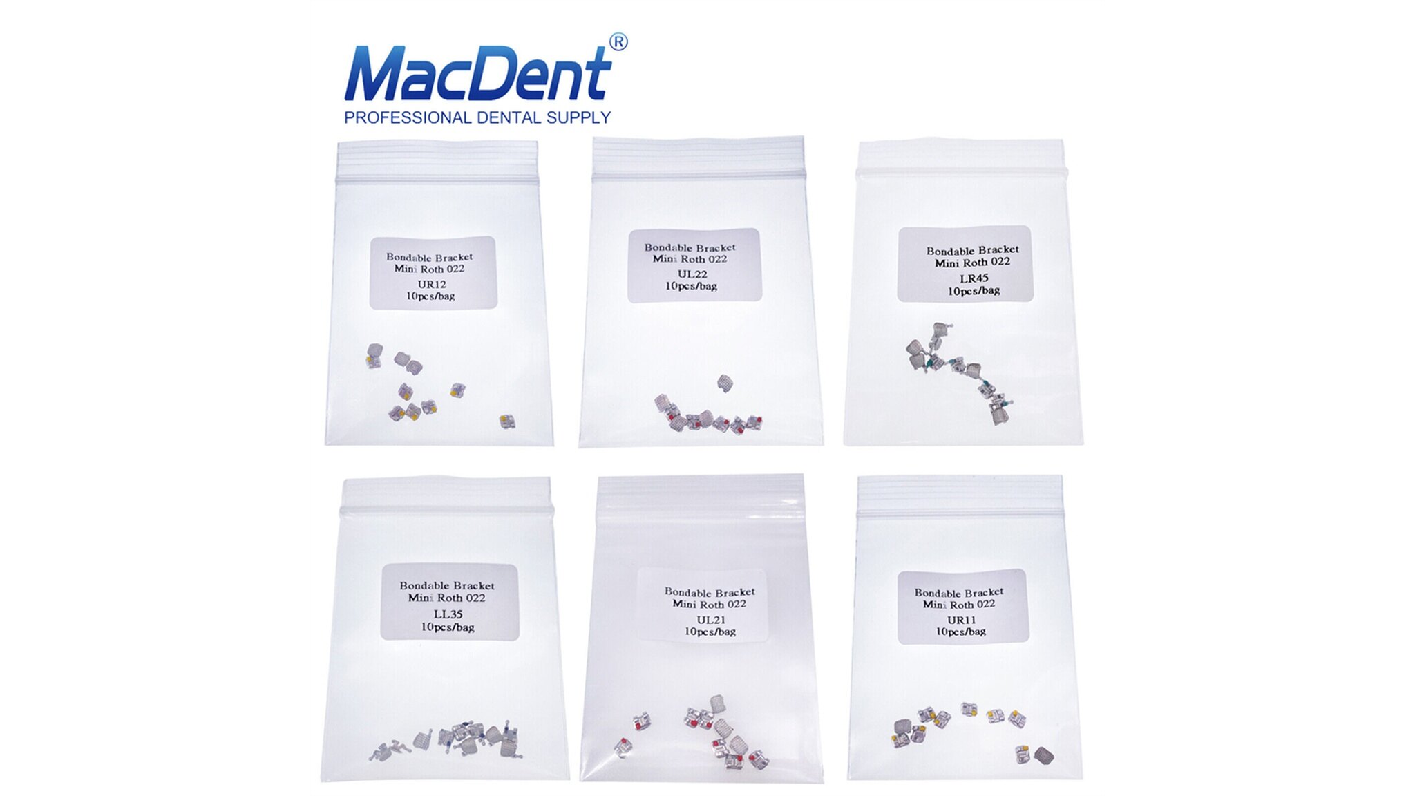 MacDent Dental Orthodontic Mesh Base Bracket Braces