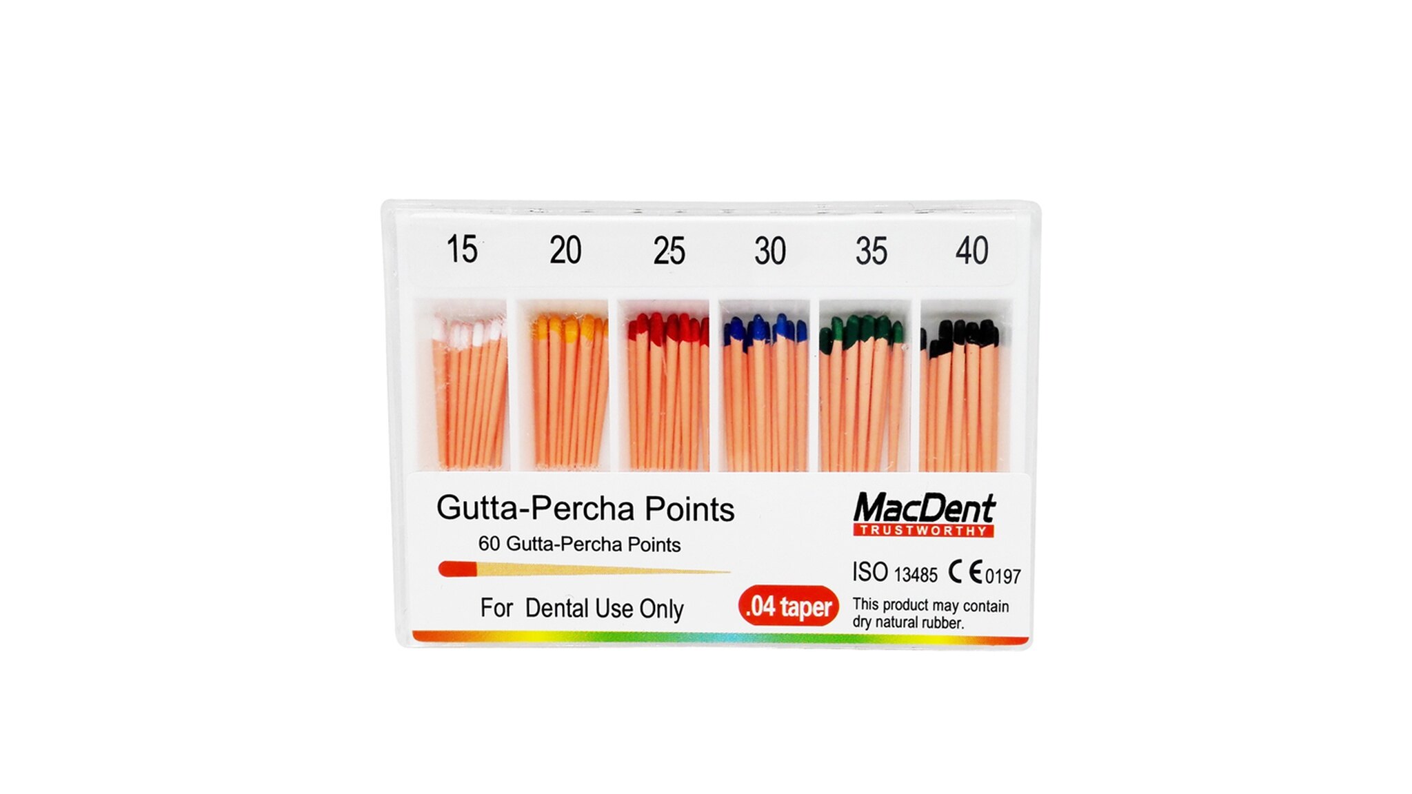 MacDent Yellow Dental Endodontics Hand Use Root Canal K-File