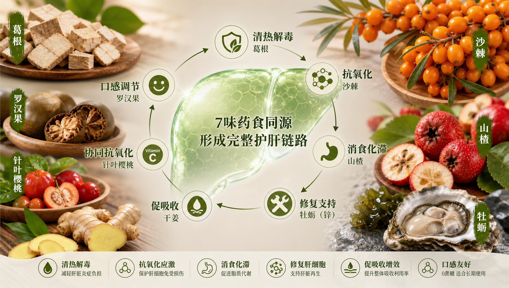 药食同源护肝配方9味原料每味什么用?逐味拆解配方分工