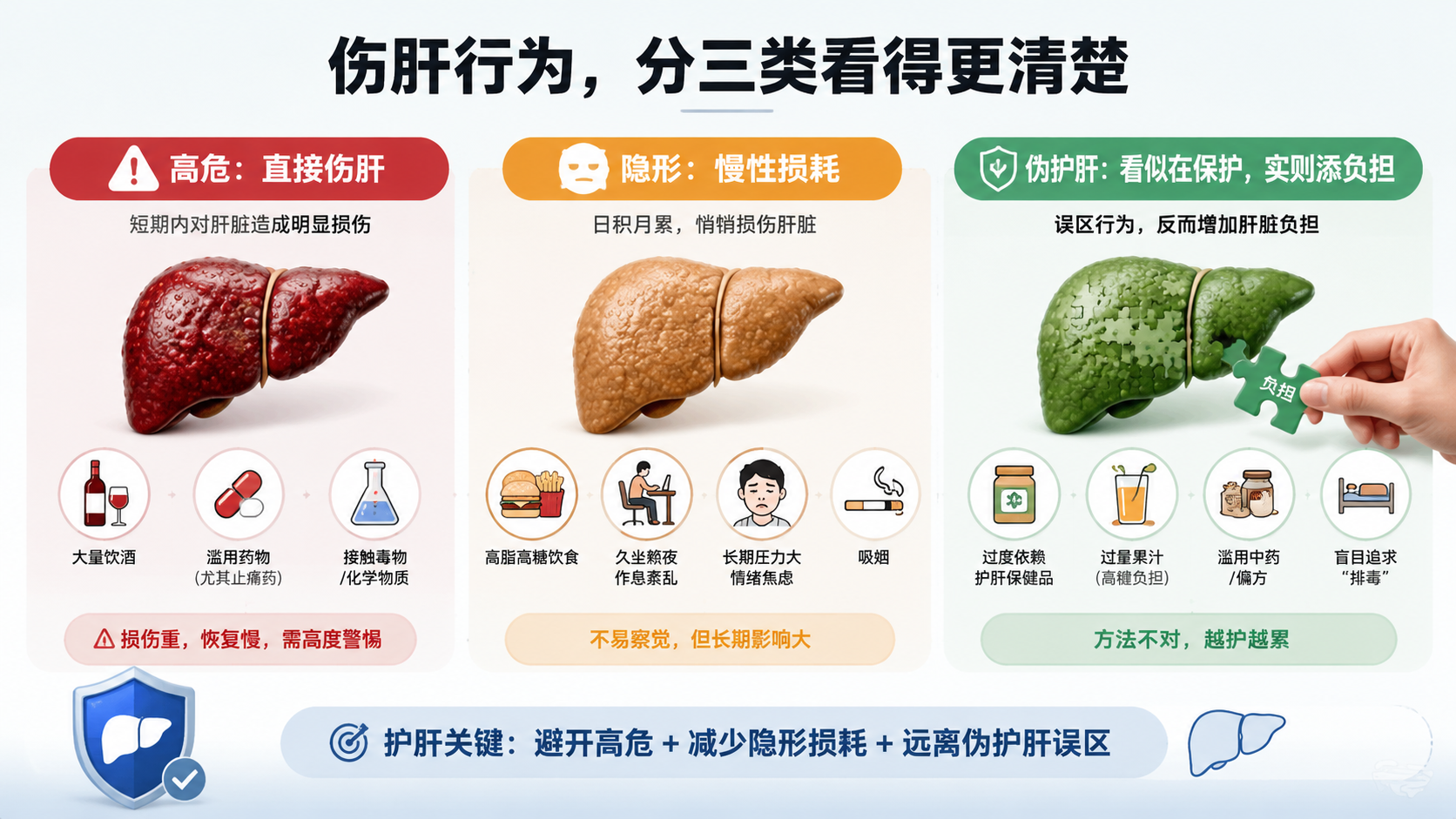 伤肝习惯你占了几个?2026年这些不起眼的行为正在悄悄拖垮你的肝