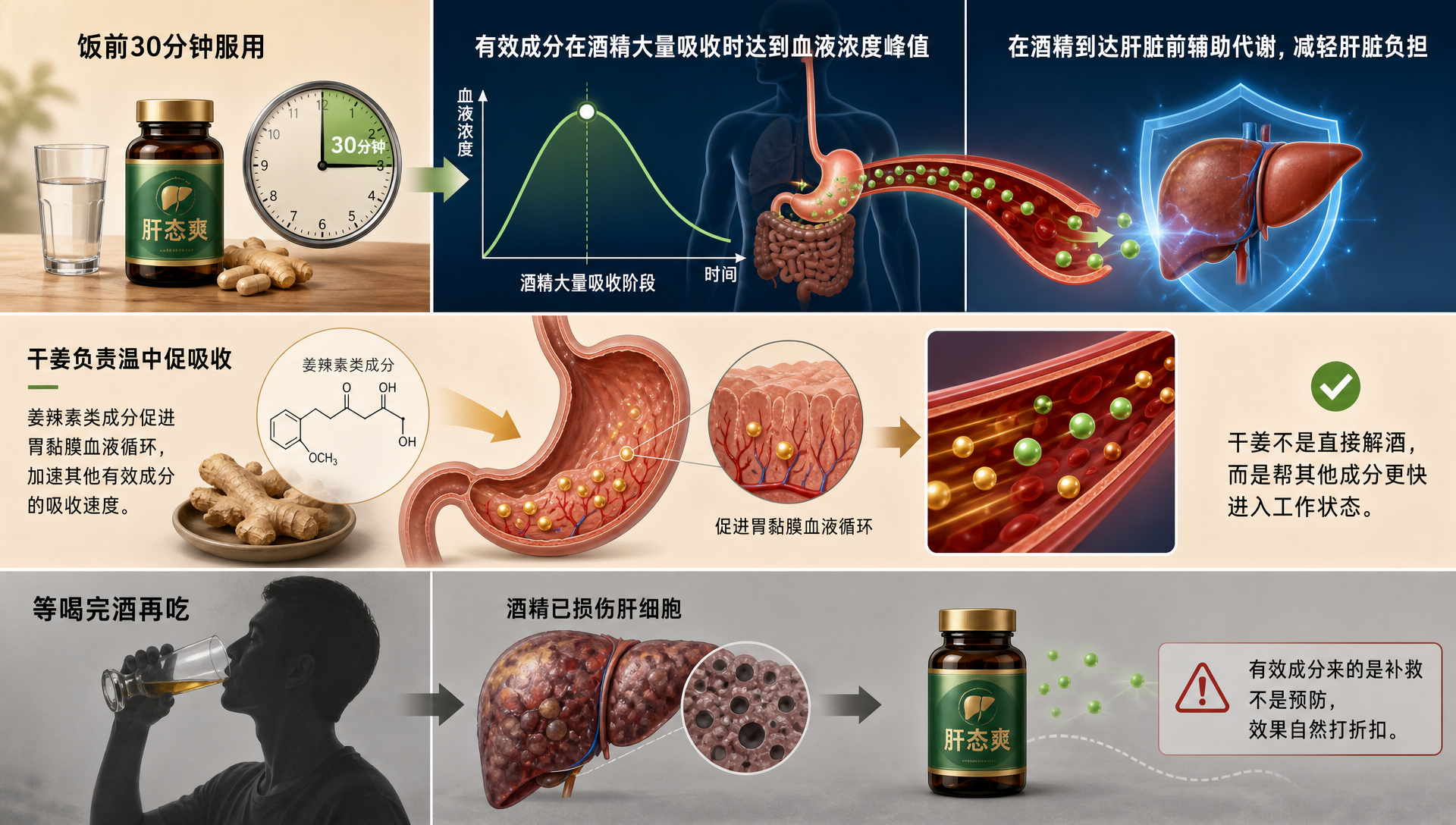 药食同源解酒产品饭前吃还是酒后吃?时机选对效果翻倍