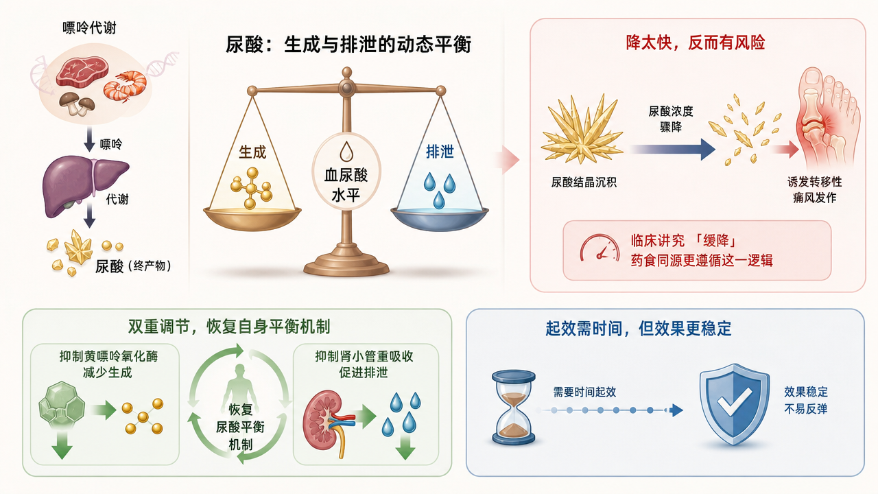 药食同源降尿酸产品吃多久能见效?2026年合理周期和预期管理指南