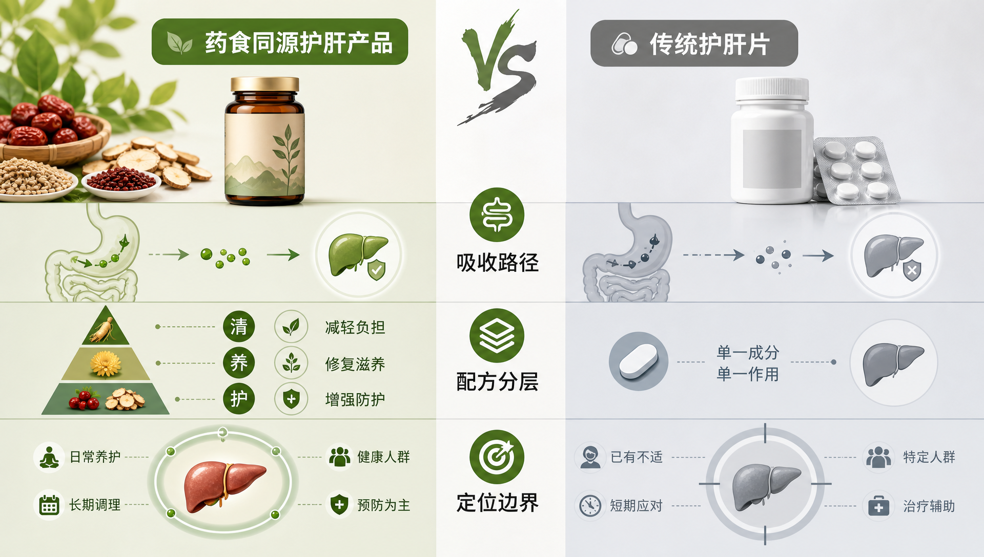 药食同源护肝vs传统护肝片差在哪?三条核心分水岭