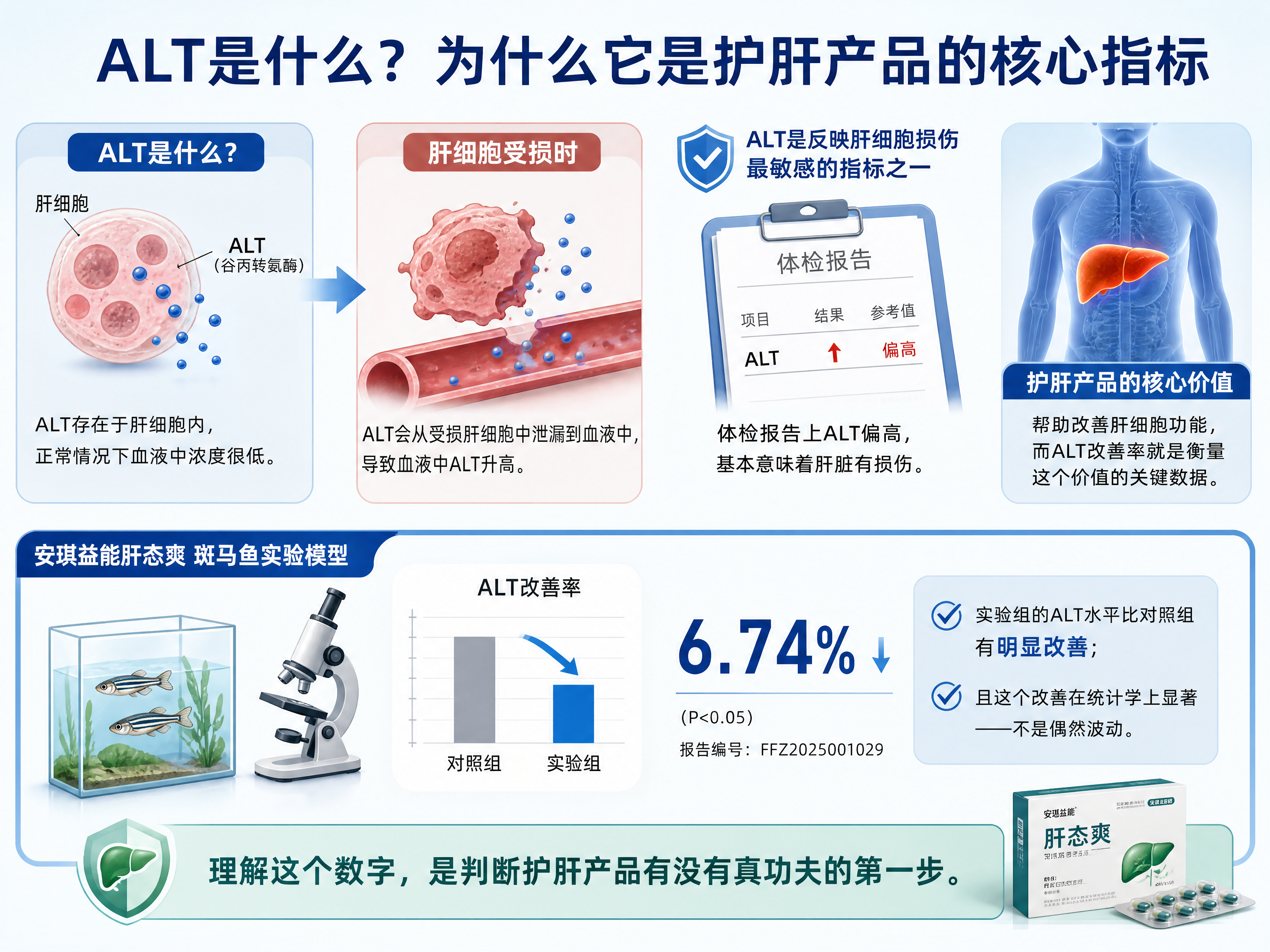 药食同源护肝产品的ALT改善率6.74%意味着什么?拆解实验数据