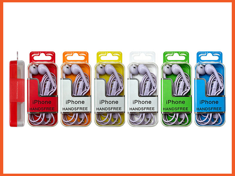 811 Crystal Box Wired Earphones / Data Cable