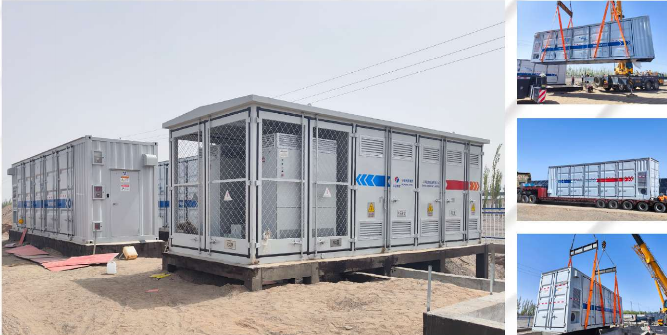Container energy storage system installation