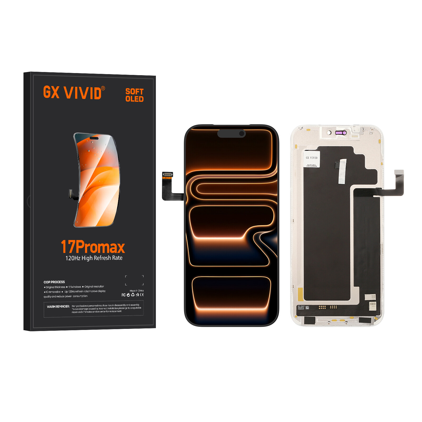iPhone 17 Pro Max Soft OLED Screen Replacement