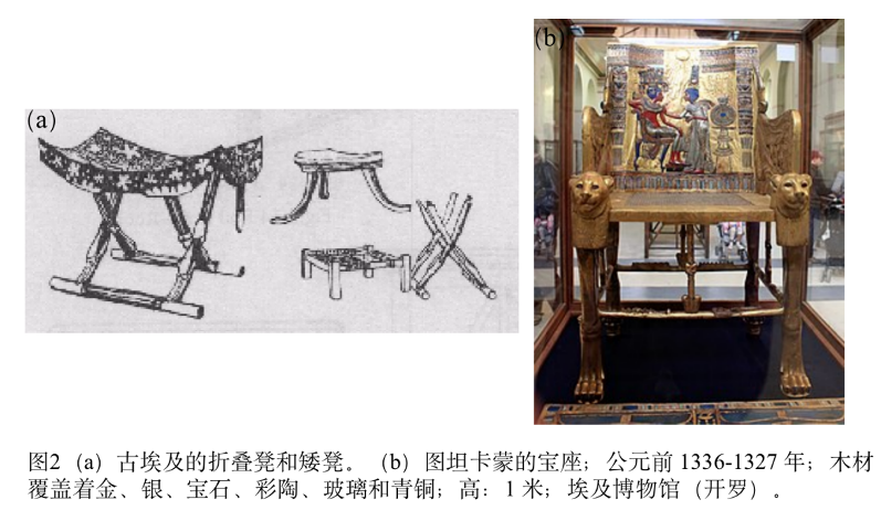 古埃及折叠凳和图坦卡蒙宝座