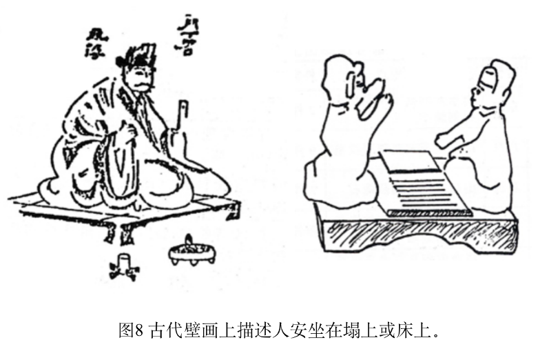 古代壁画上的榻和床