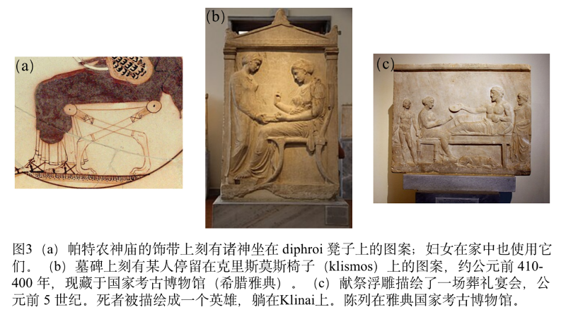 古希腊陶器上的家具图案