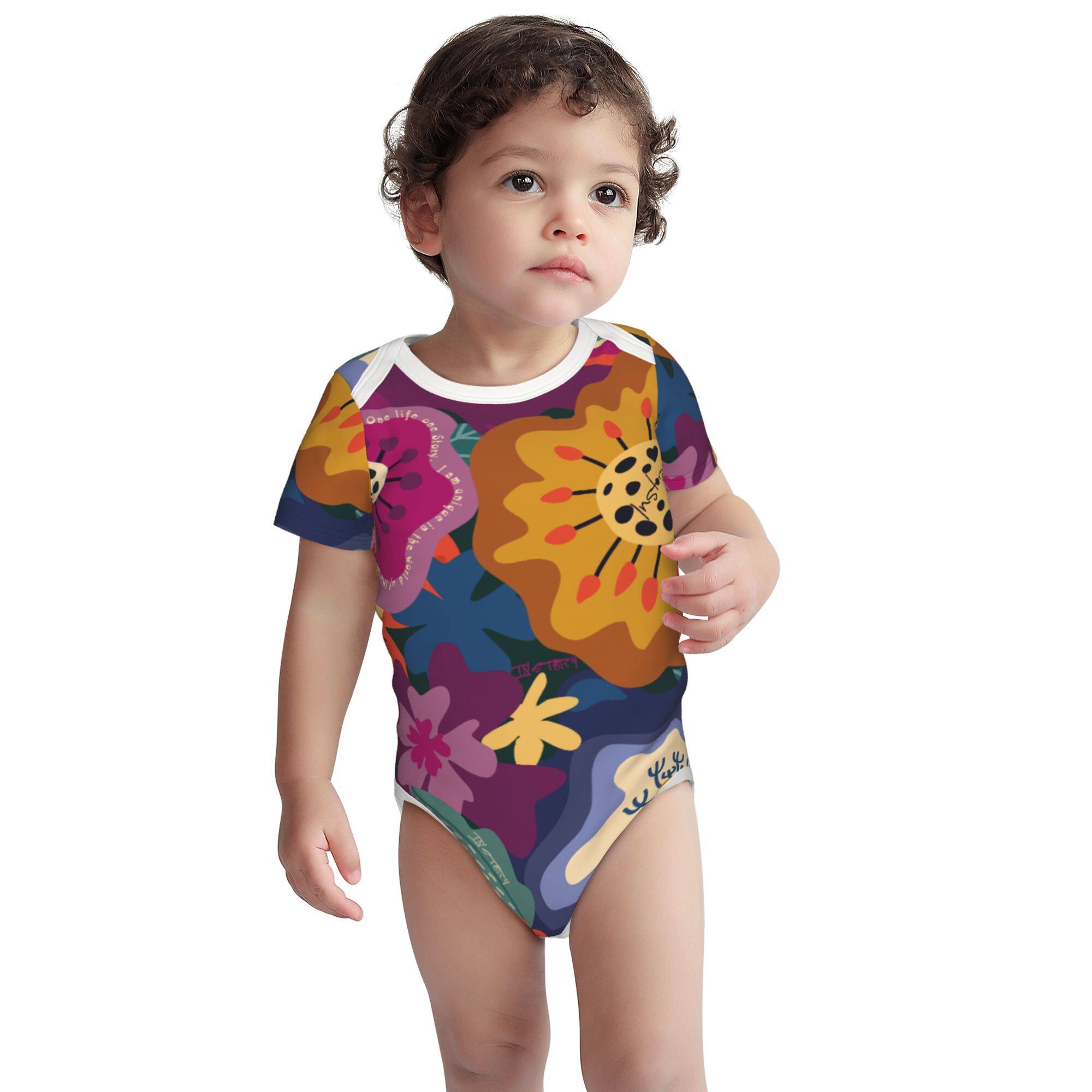 Baby Cotton Short-Sleeve Onesie