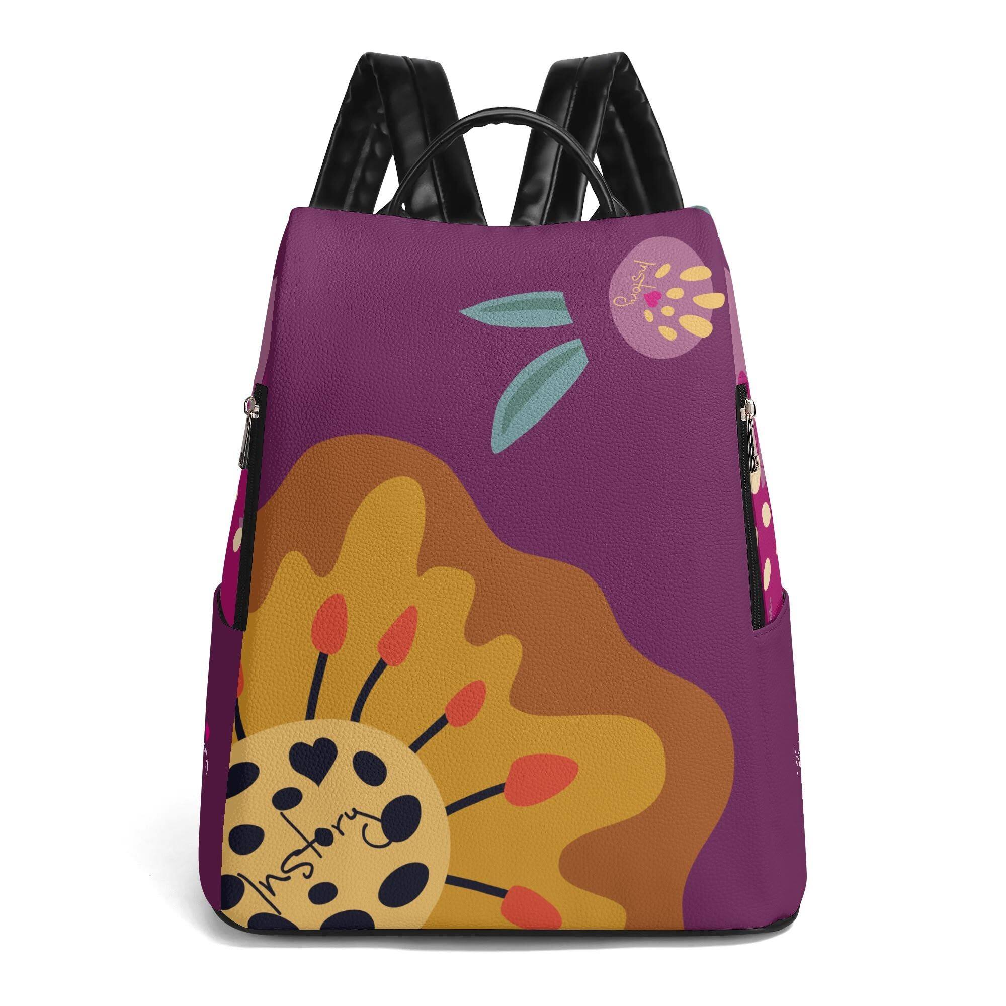 Peccary Leather Open-Back Backpack