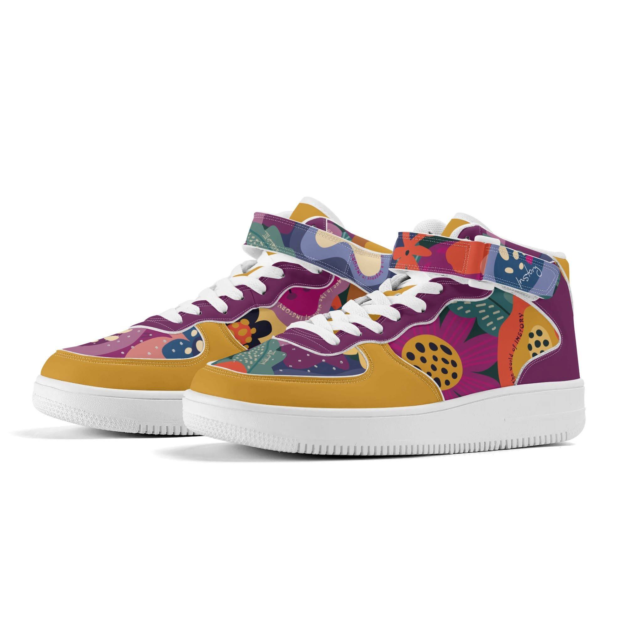 F1 High-Top Leather Skate Shoes