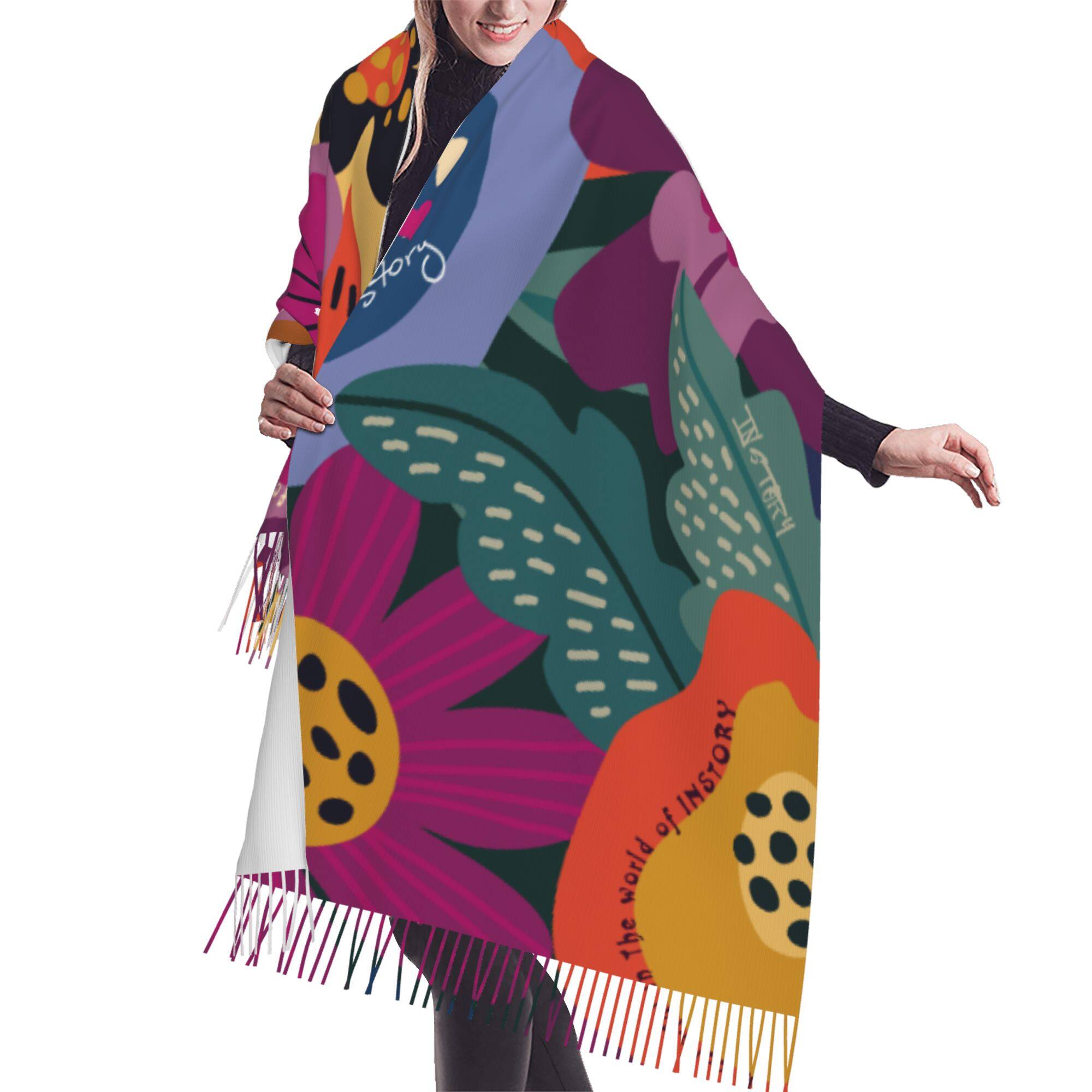 Warm Fringe Scarf