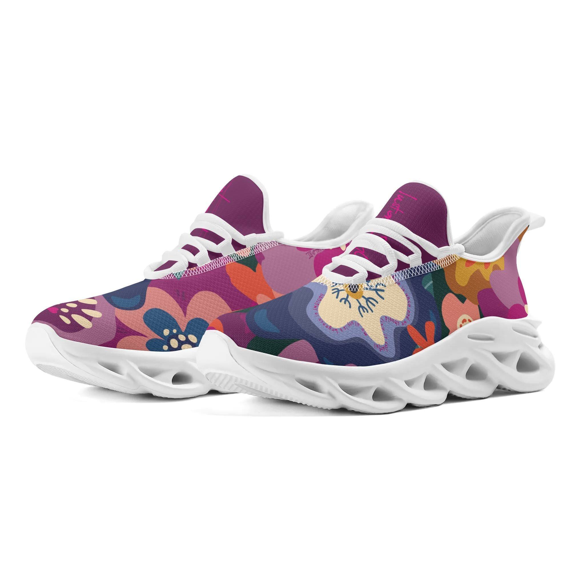 Blade-sole Knit Sneakers