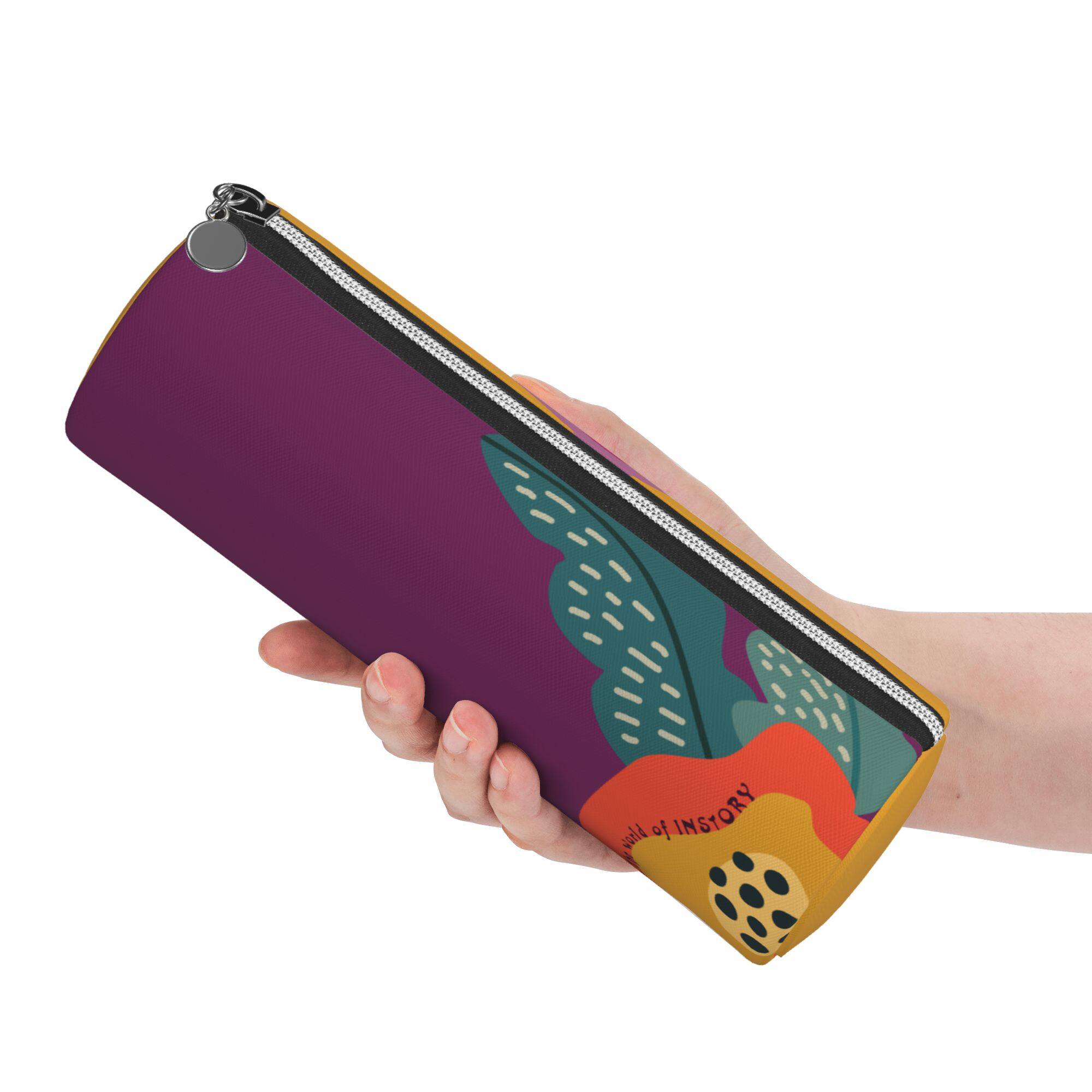 Leather Cylinder Pencil Case