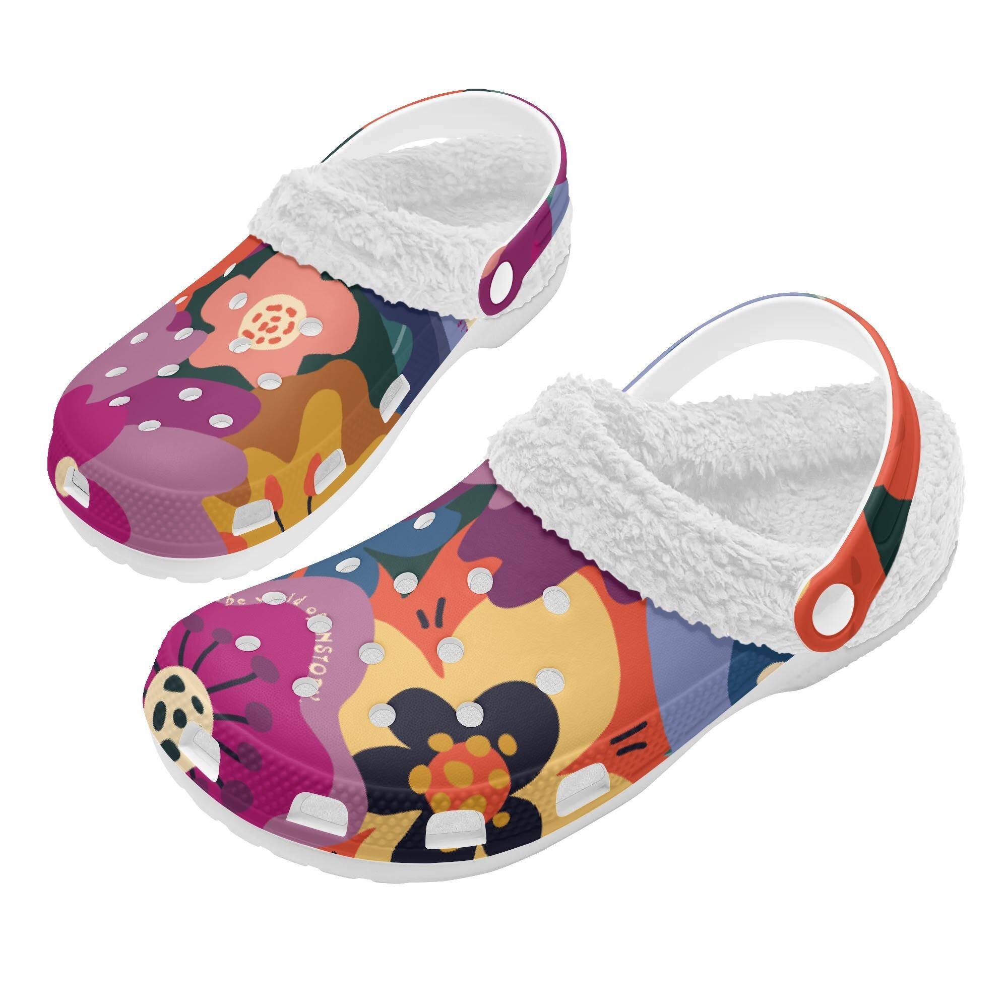 Fleece-lined clogs