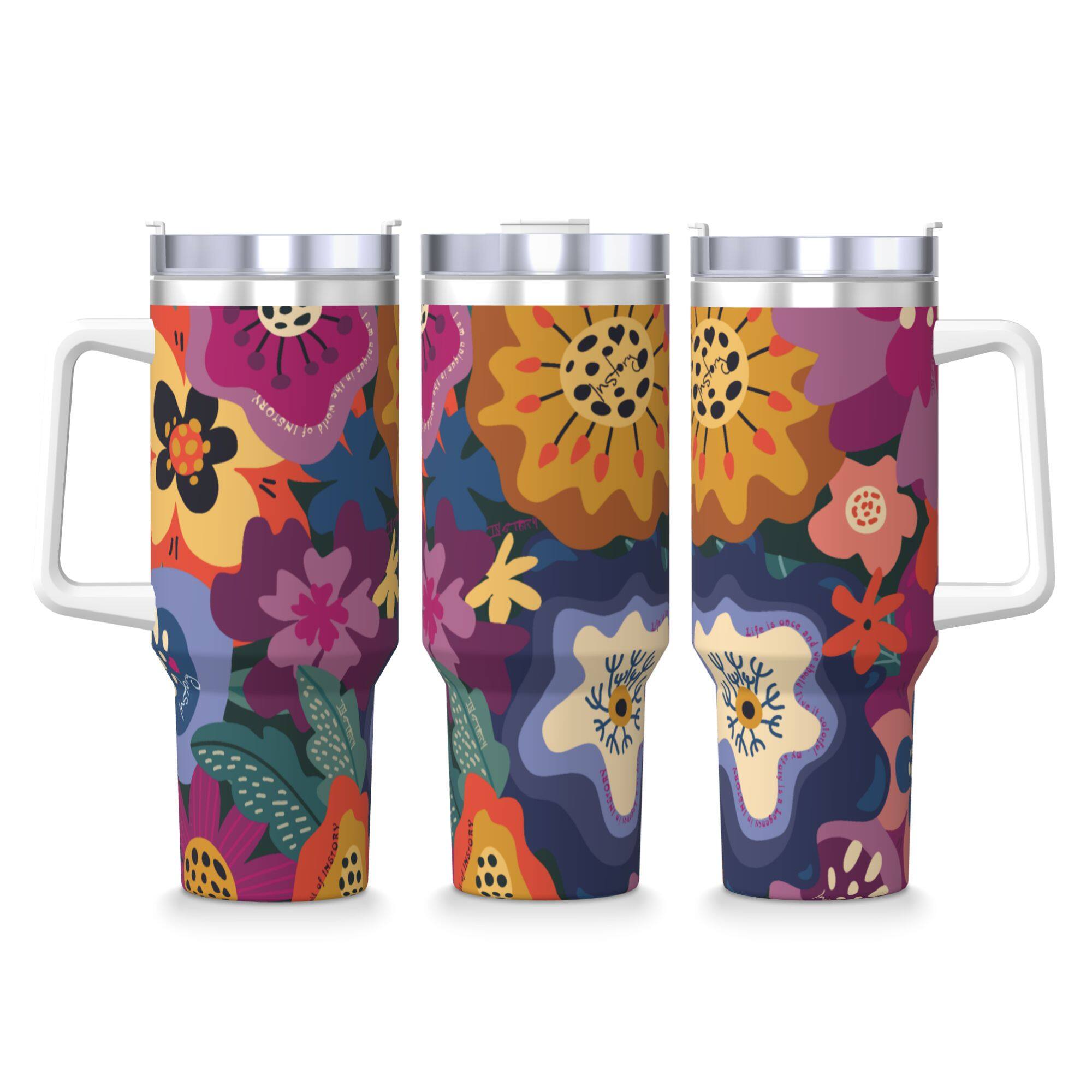 4 0OZ Handle Ice Tumbler