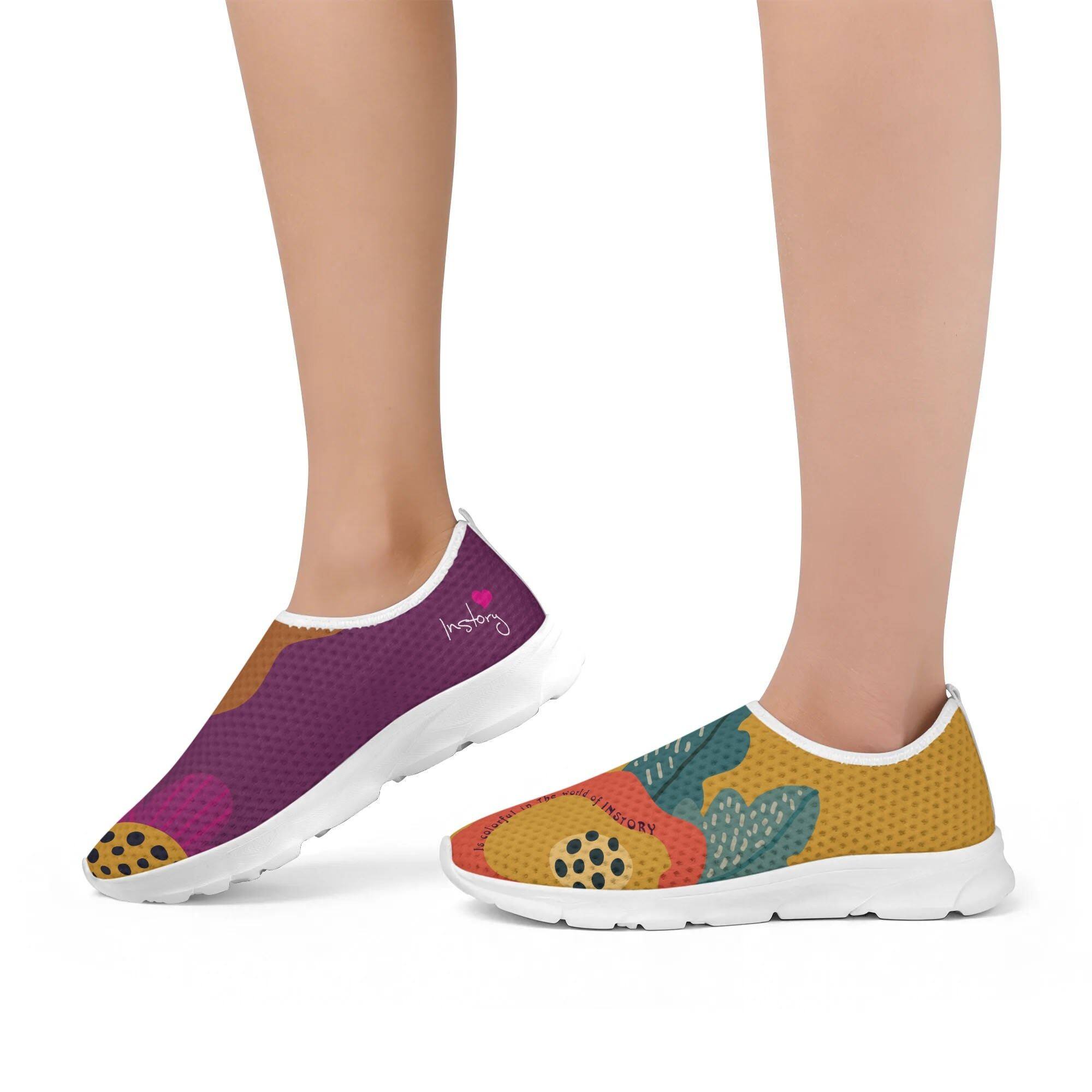 Anti-slip mesh running shoes
