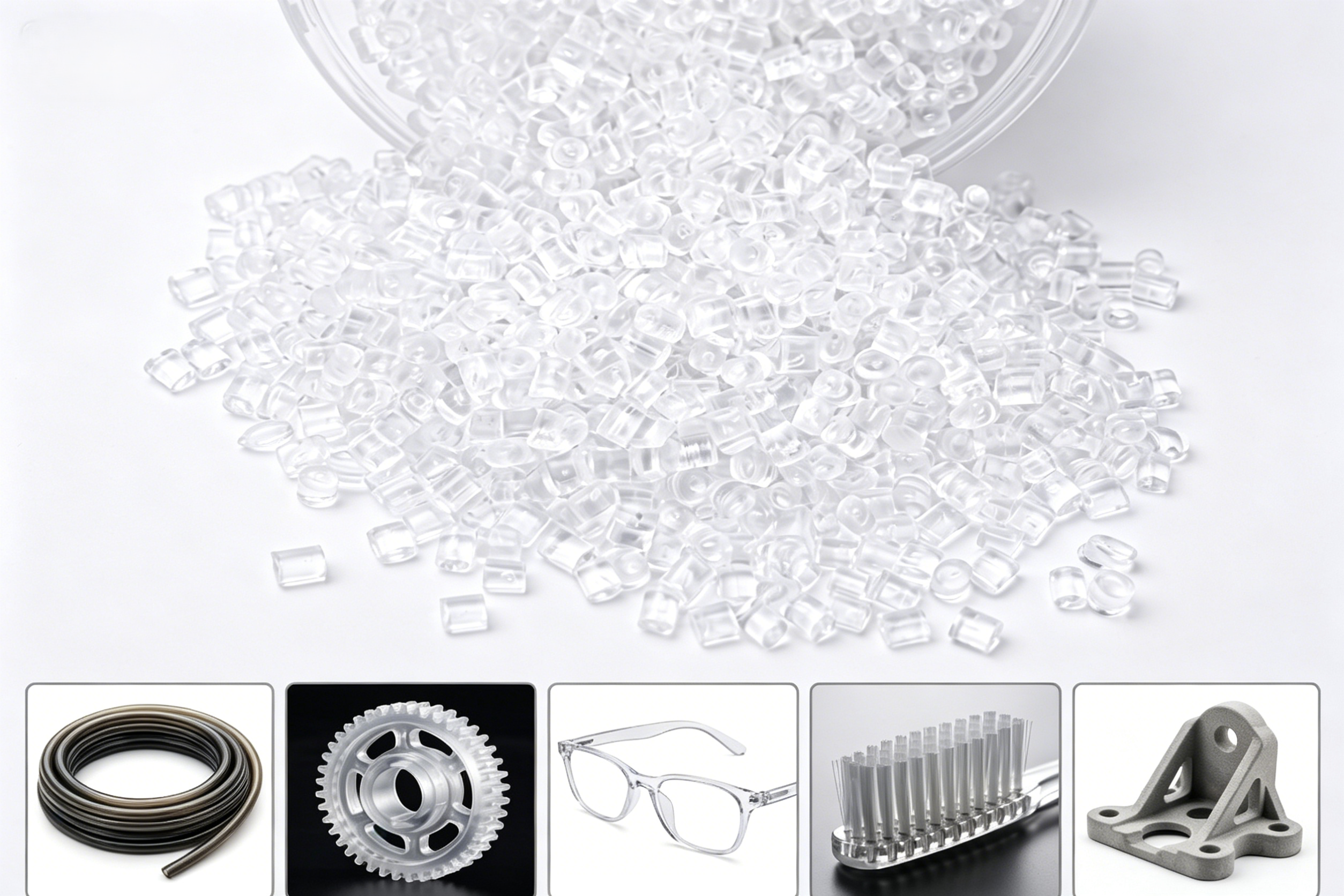 Long-chain transparent nylon