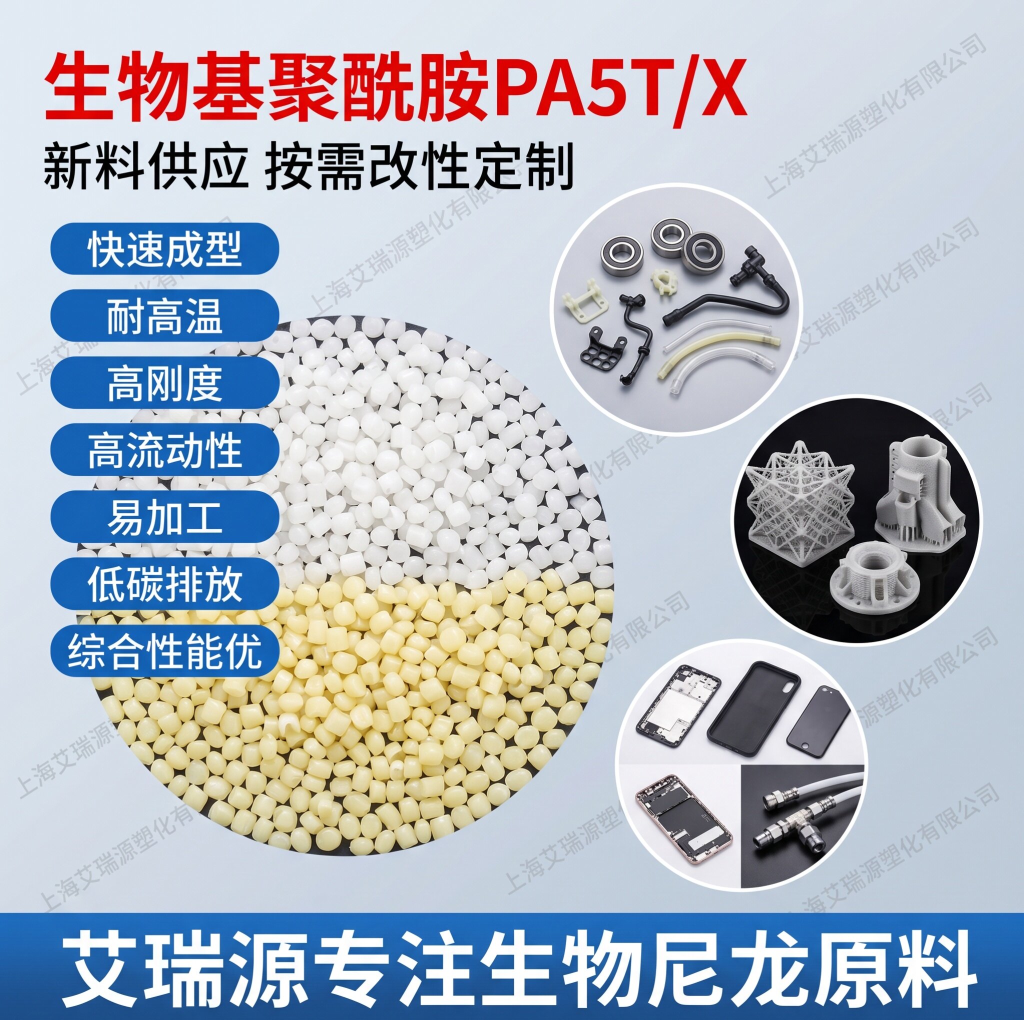 High flow, high temperature resistance