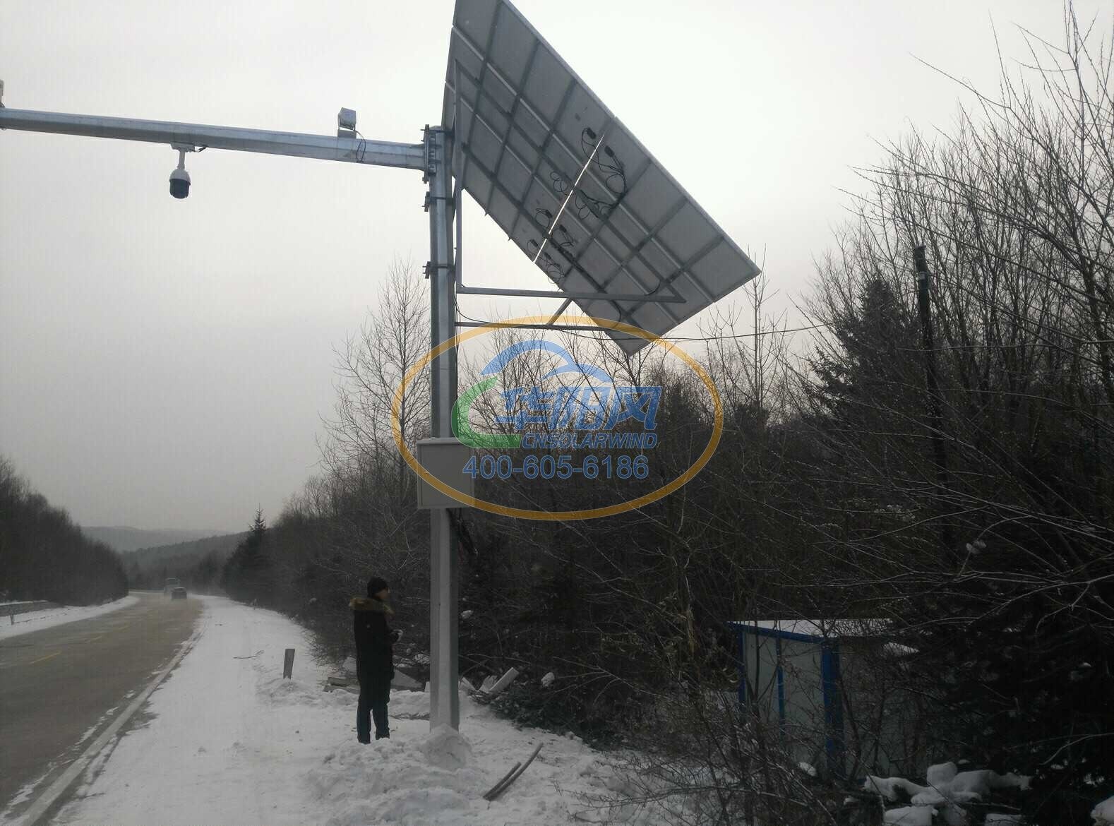 黑龙江伊春市鹤嫩公路卡口监控太阳能供电项目 2