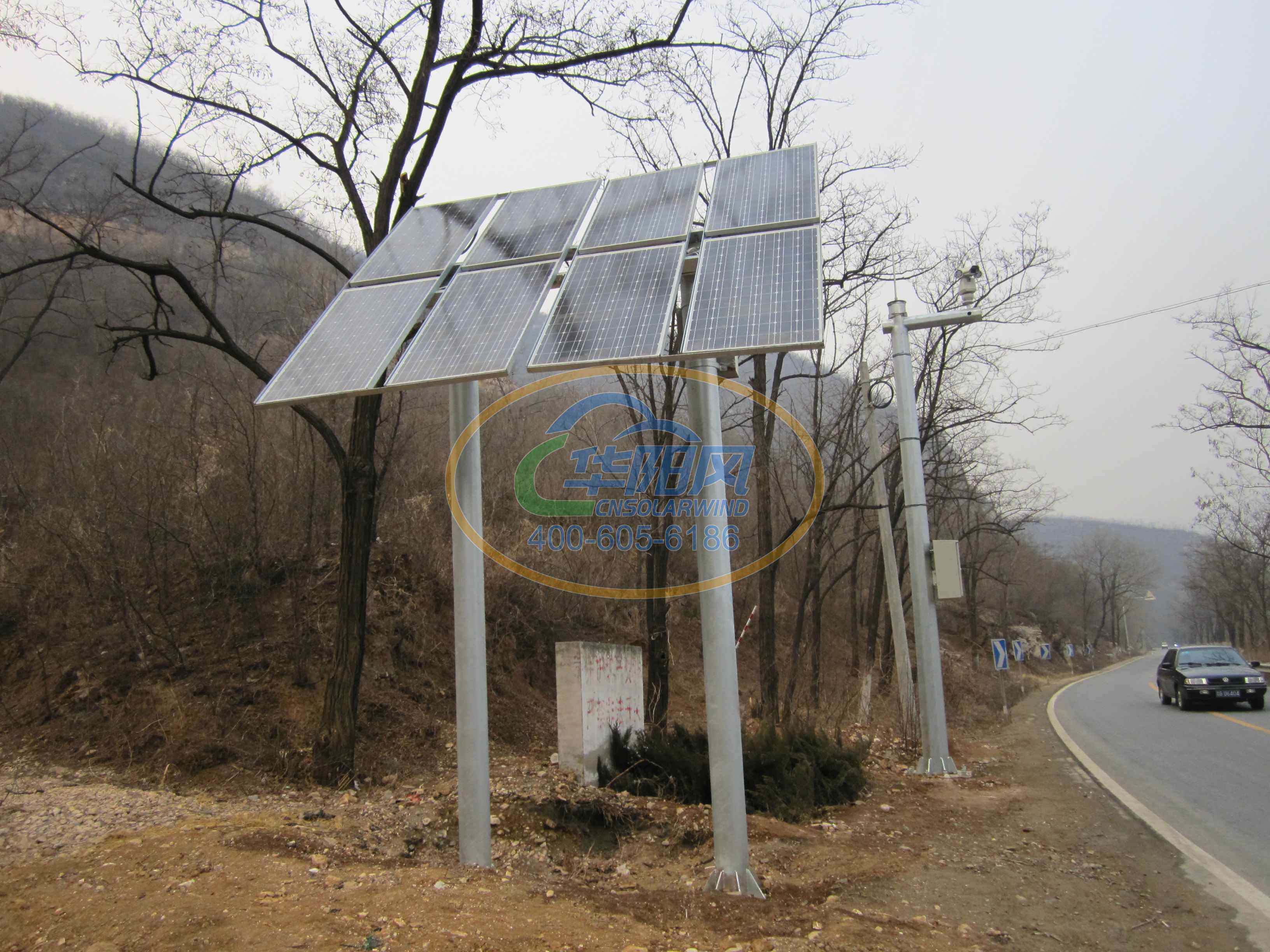 北京昌平区重点道路卡口太阳能供电项目