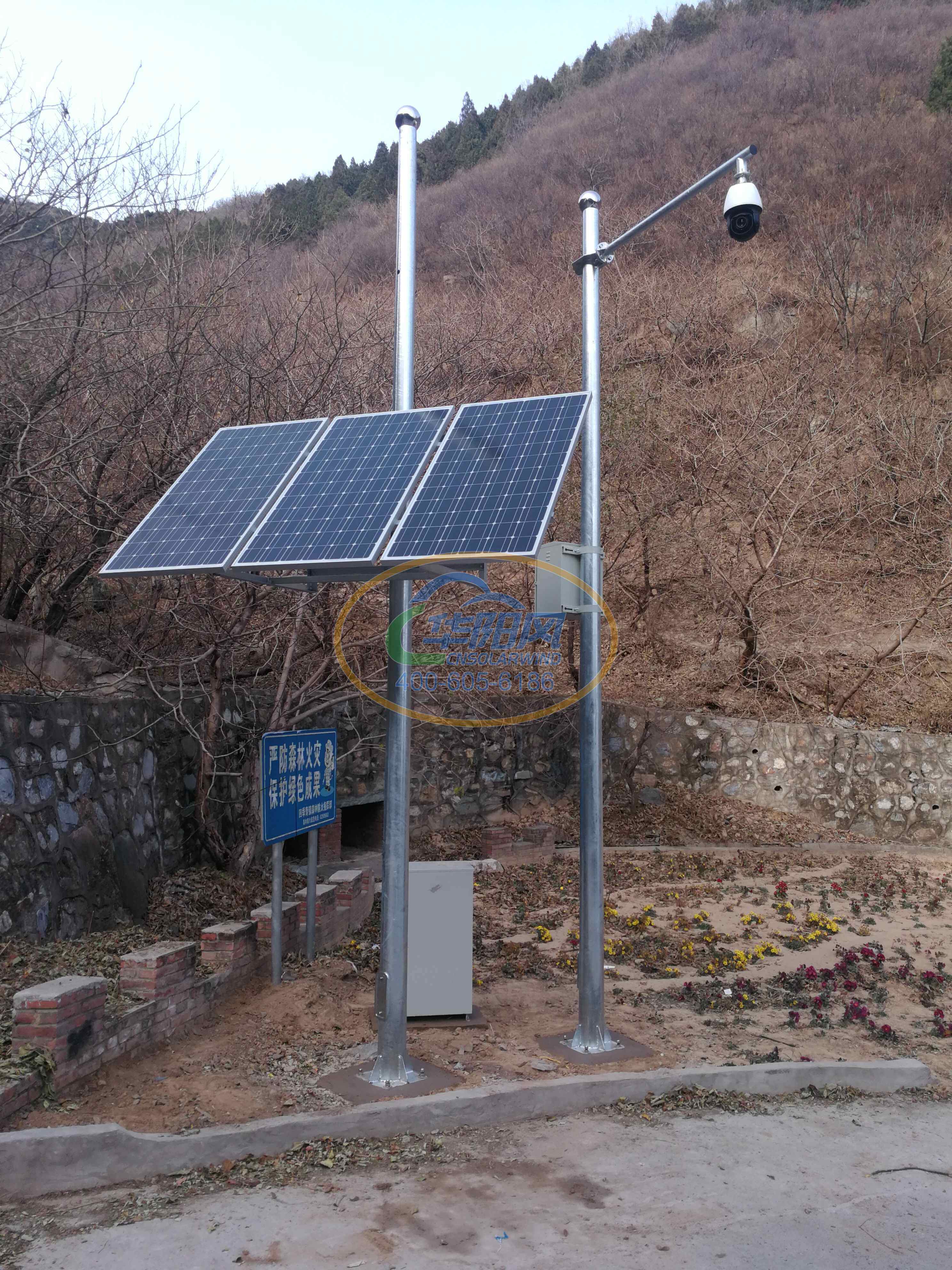 北京海淀香山公园防火道视频监控太阳能供电系统项目 3