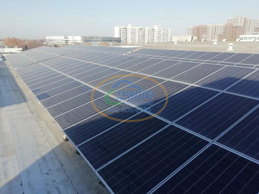 北京资生堂三期厂房屋顶100kW太阳能光伏电站项目 4