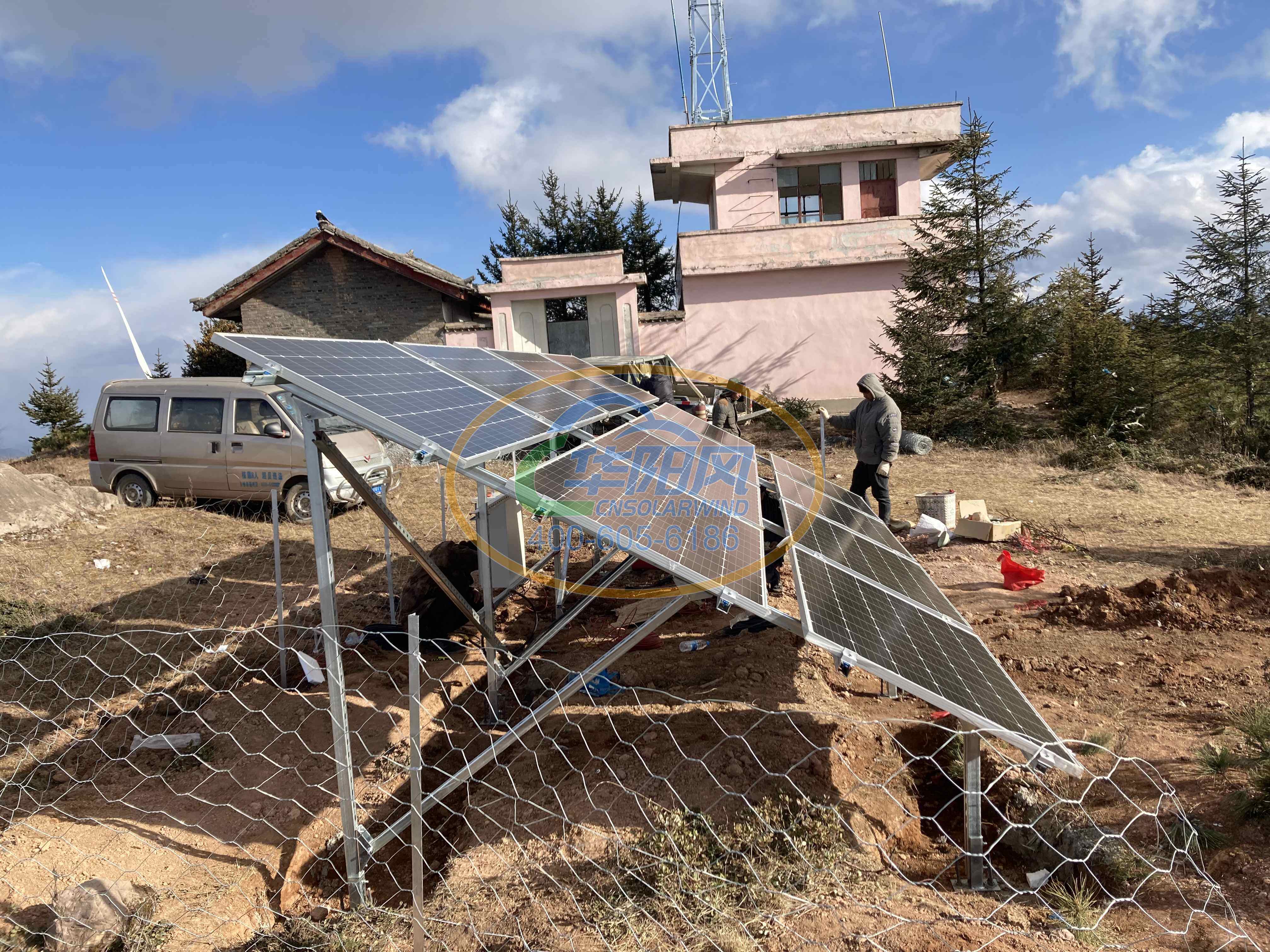 云南轿子山国家级自然保护区森林防火视频监控太阳能供电工程 5