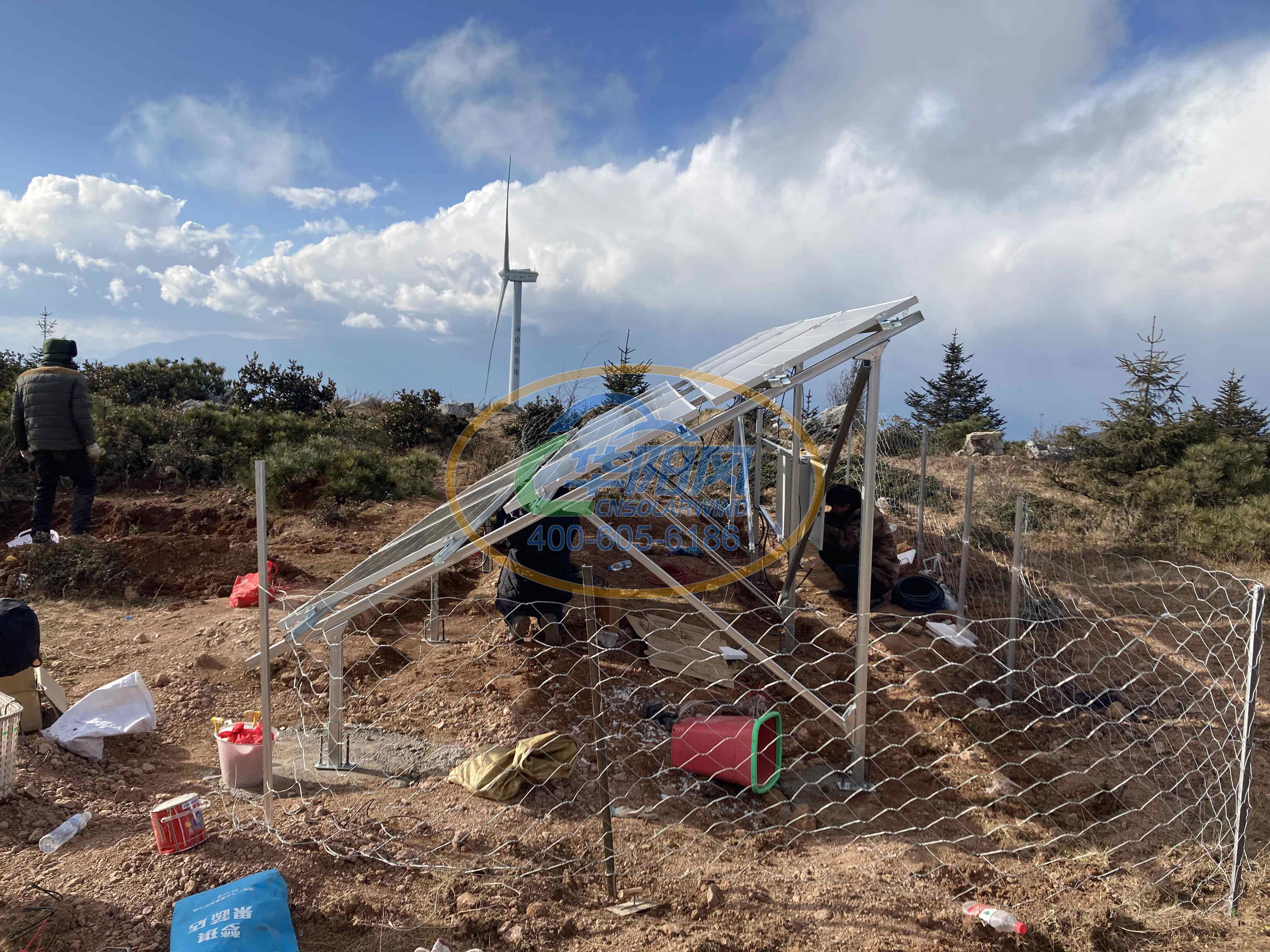 云南轿子山国家级自然保护区森林防火视频监控太阳能供电工程 4