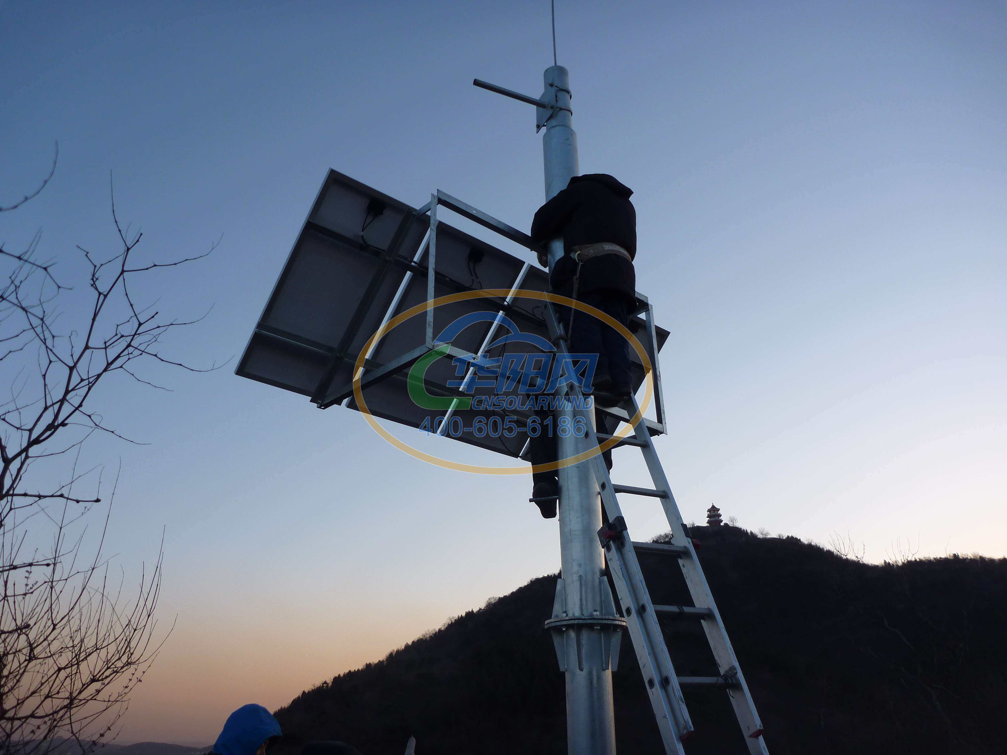 百望山森林防火监控太阳能供电系统 5