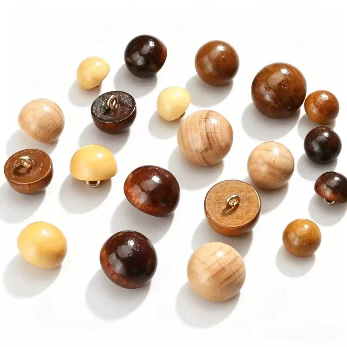 Wooden button