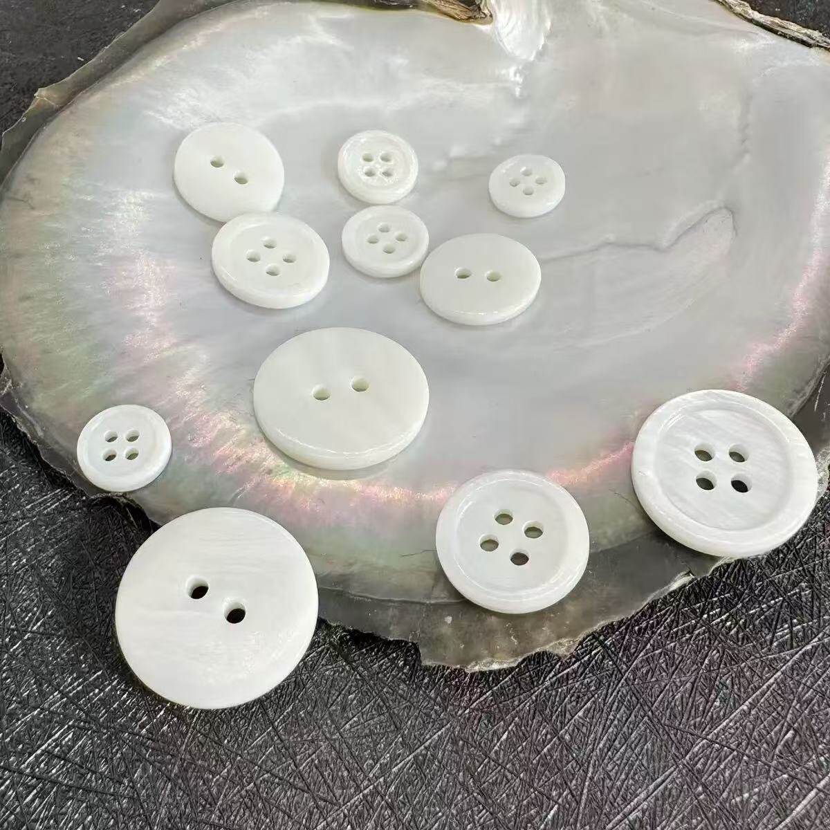Natural River Shell Buttons