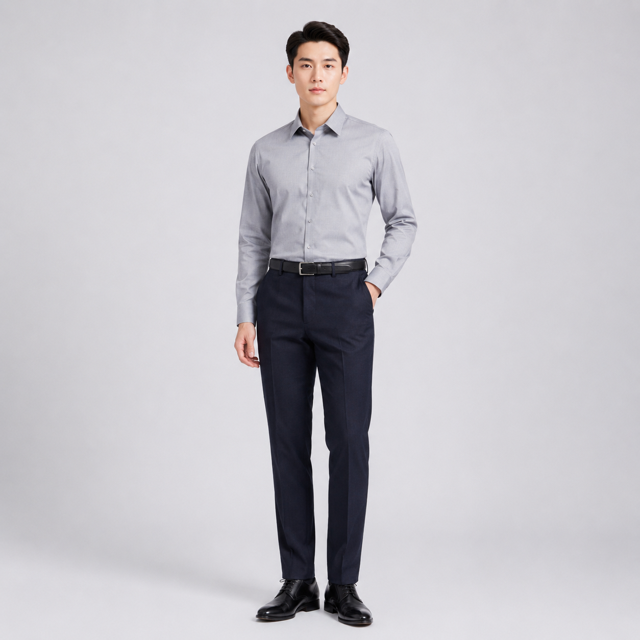 雅居尚品 男式羊毛填充保暖衬衫