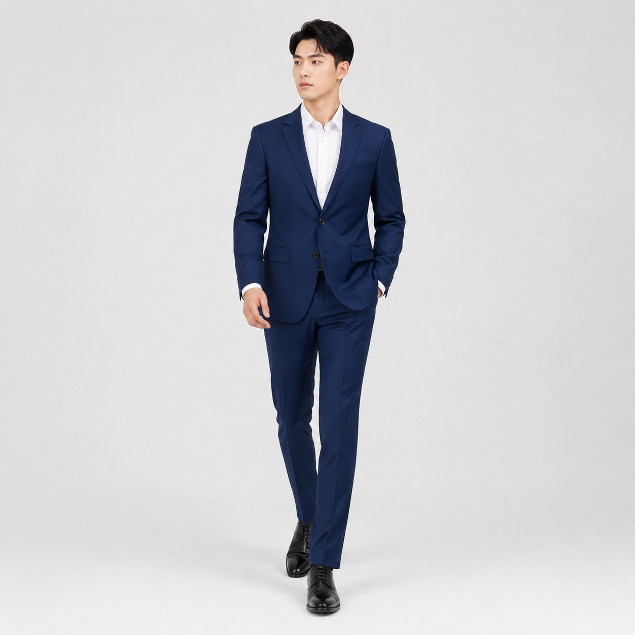 雅居尚品 男式宝蓝色套西