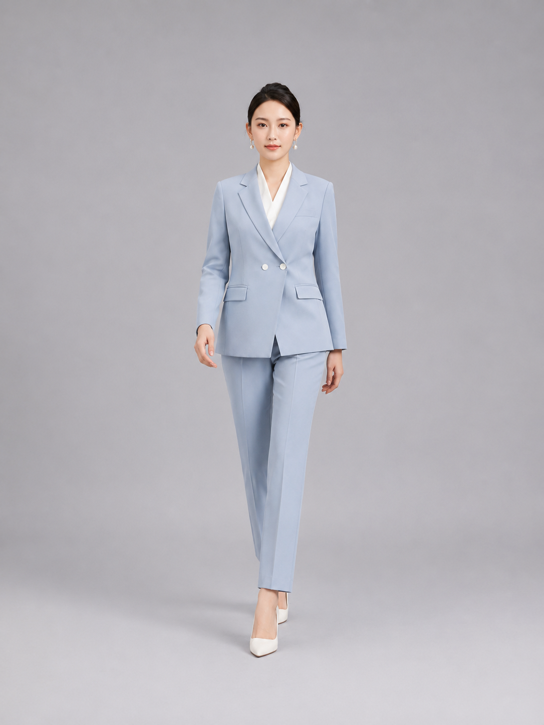 雅居尚品 女款醋酸单西(浅蓝)