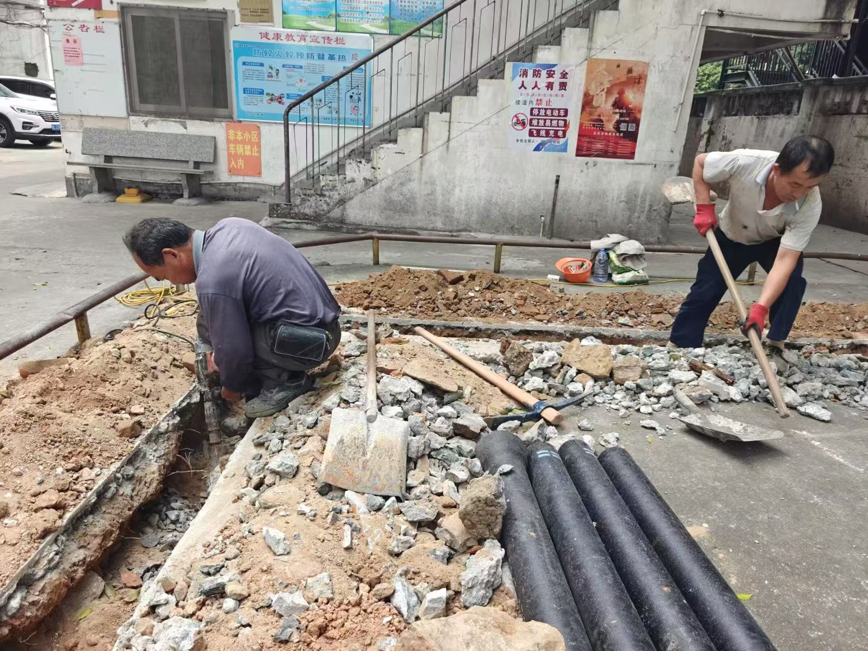 义乌绿城玫瑰园消防改造 4