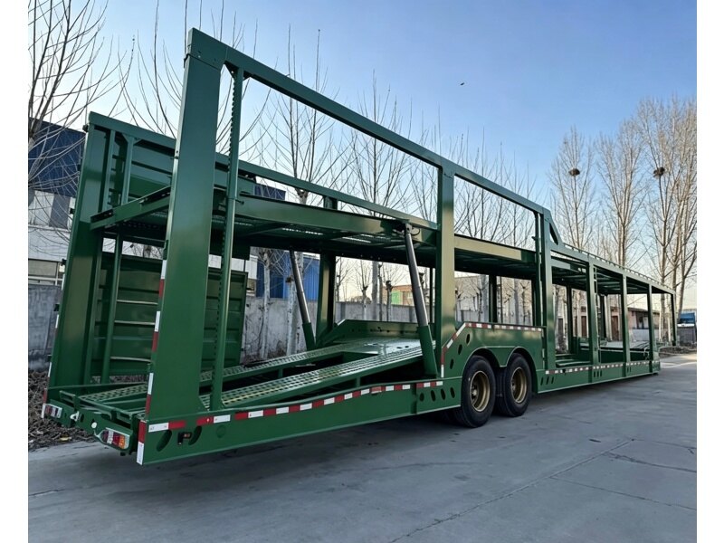 2 Axle Double Deck Car Carrier Semi Trailer for 8-10 Vehicles Transport
