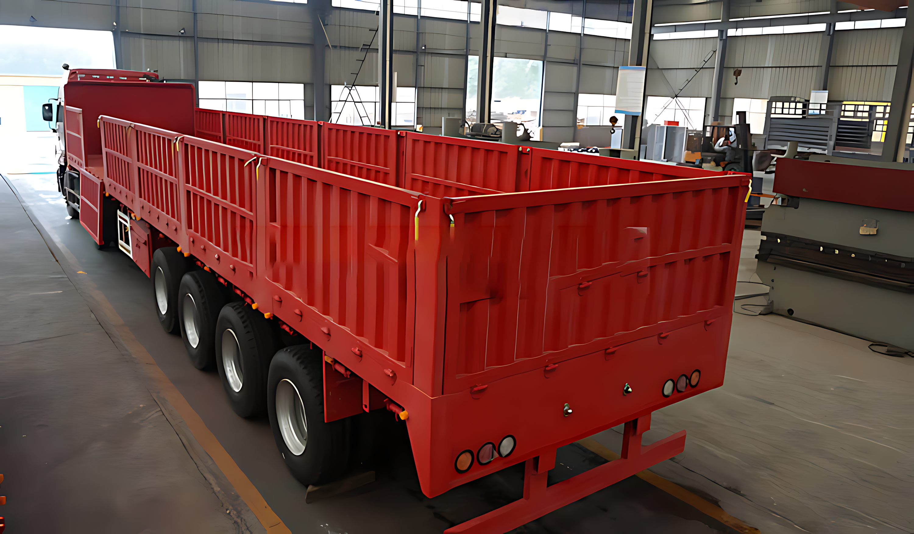 Heavy Duty Sidewall Semi Trailer for Construction Material