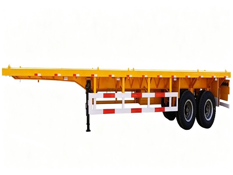2 Axle 20ft Flatbed Container Trailer for Short Haul