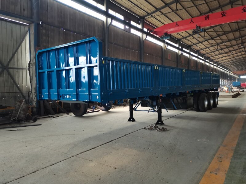 Tri Axle Dropside Semi Trailer with Removable Side Boards