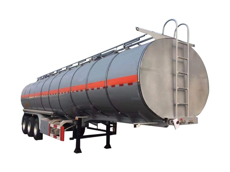 Aluminum Alloy Fuel Tanker Semi Trailer 50,000 Liters Capacity